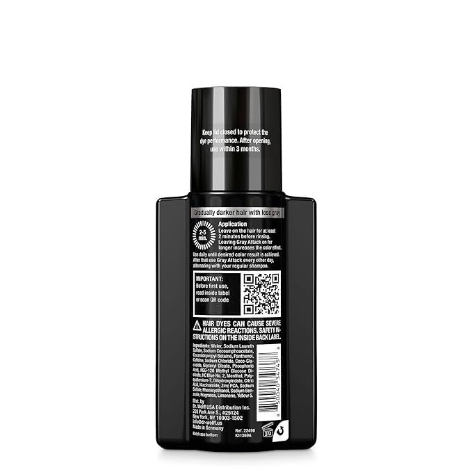 Alpecin Gray Attack Caffeine & Color Shampoo – Pack of 2 (6.76 fl oz each)