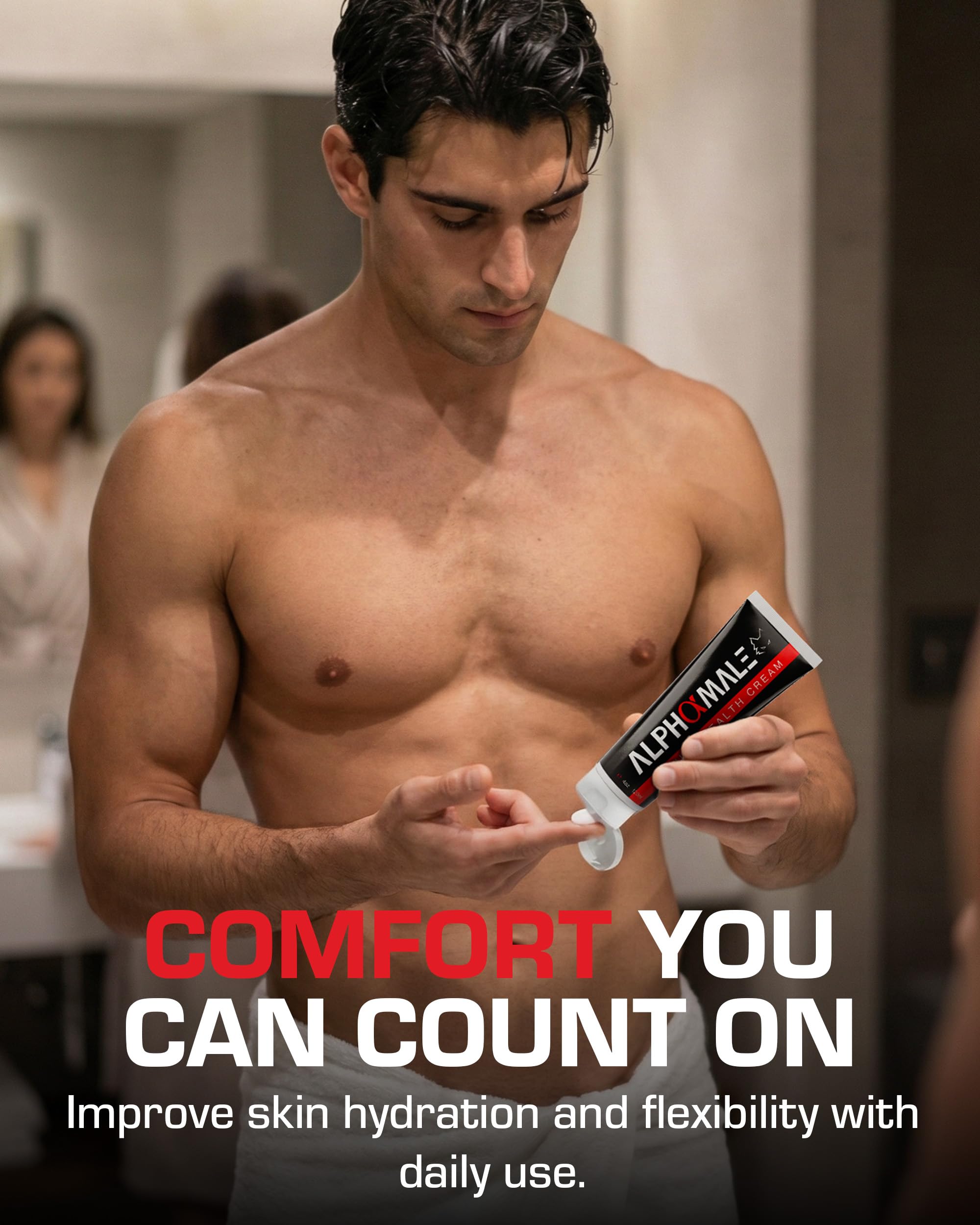 AlphaMale Premium Penile Health Cream — Daily Hydration for Sensitive Skin (4oz)