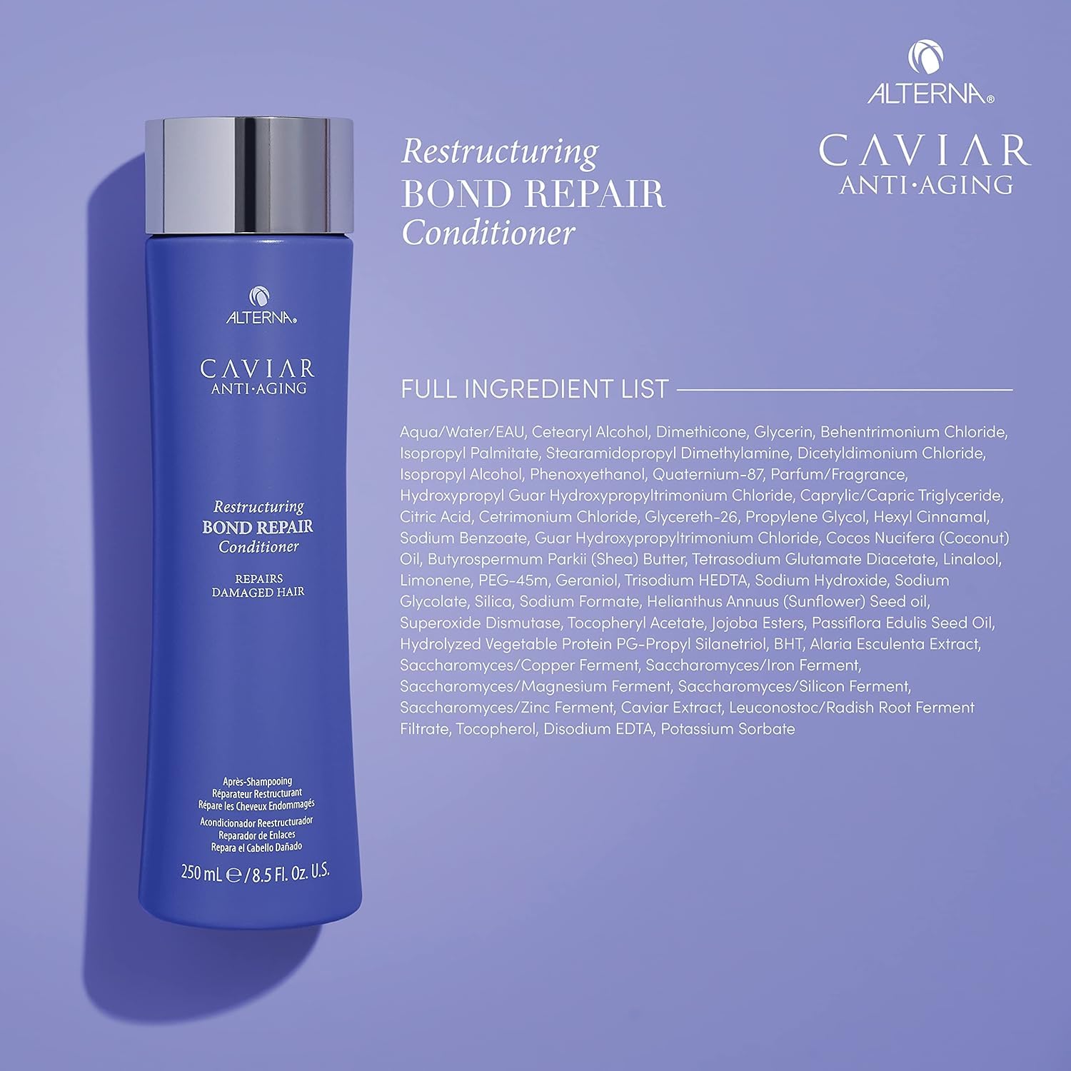Alterna Caviar Anti-Aging Bond Repair Shampoo & Conditioner – 1.35 Fl Oz (Pack of 2)