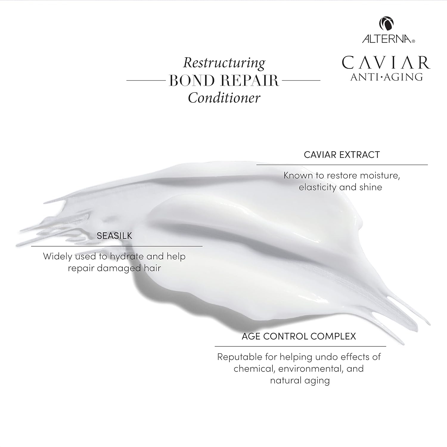 Alterna Caviar Anti-Aging Bond Repair Shampoo & Conditioner – 1.35 Fl Oz (Pack of 2)