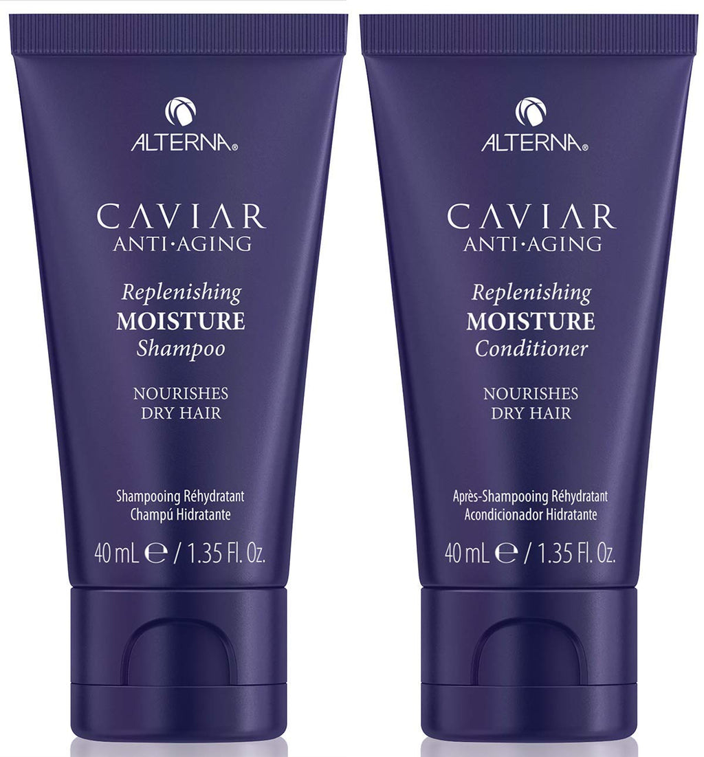 Alterna Caviar Anti-Aging Replenishing Moisture Shampoo & Conditioner Set | Sulfate Free Color Protection