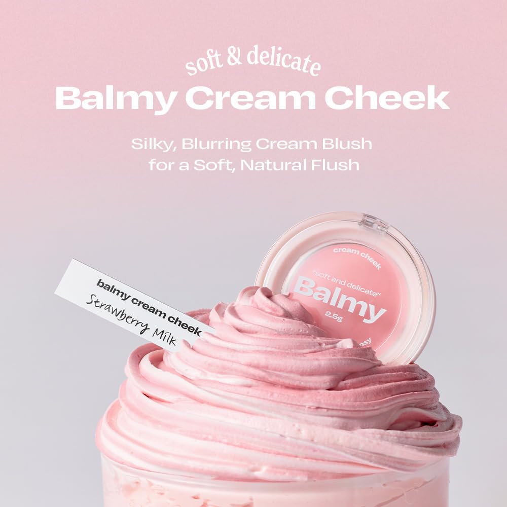 Balmy Cream Cheek No.3 Milky Peach | alternativestereo Cloud-Touch Cream Blush, 2.5 g