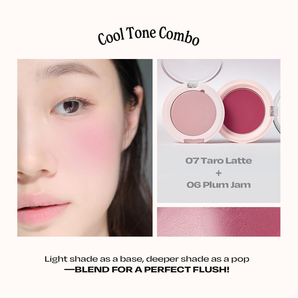 Balmy Cream Cheek No.3 Milky Peach | alternativestereo Cloud-Touch Cream Blush, 2.5 g