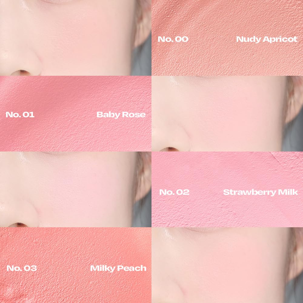 Balmy Cream Cheek No.3 Milky Peach | alternativestereo Cloud-Touch Cream Blush, 2.5 g