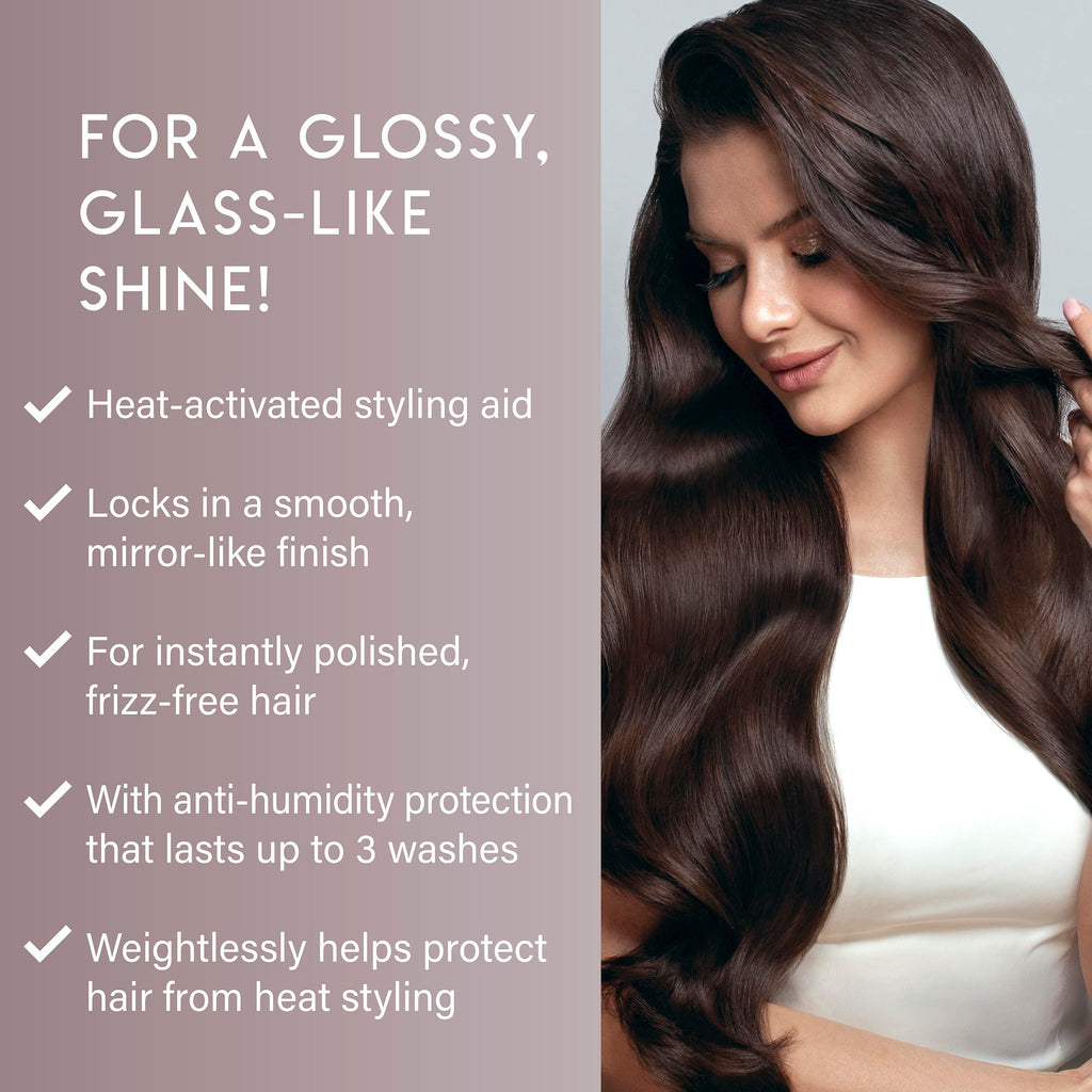 ALURAM High Shine Anti-Frizz Blowout Spray – Heat-Activated Styling Mist, Humidity Protection, 8 oz