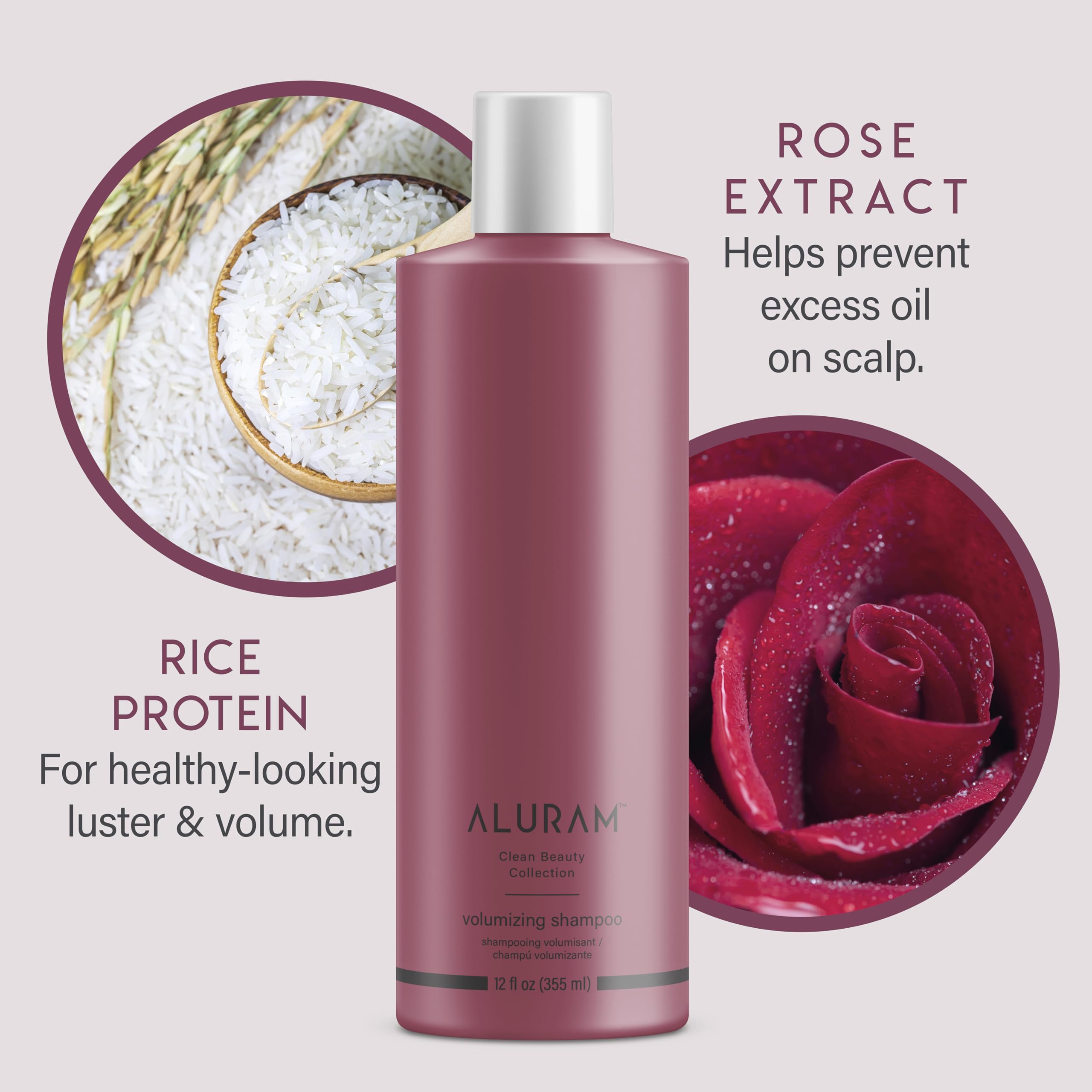 ALURAM Volumizing Shampoo - Gentle Weightless Body for All Hair Types | 12 Fl Oz