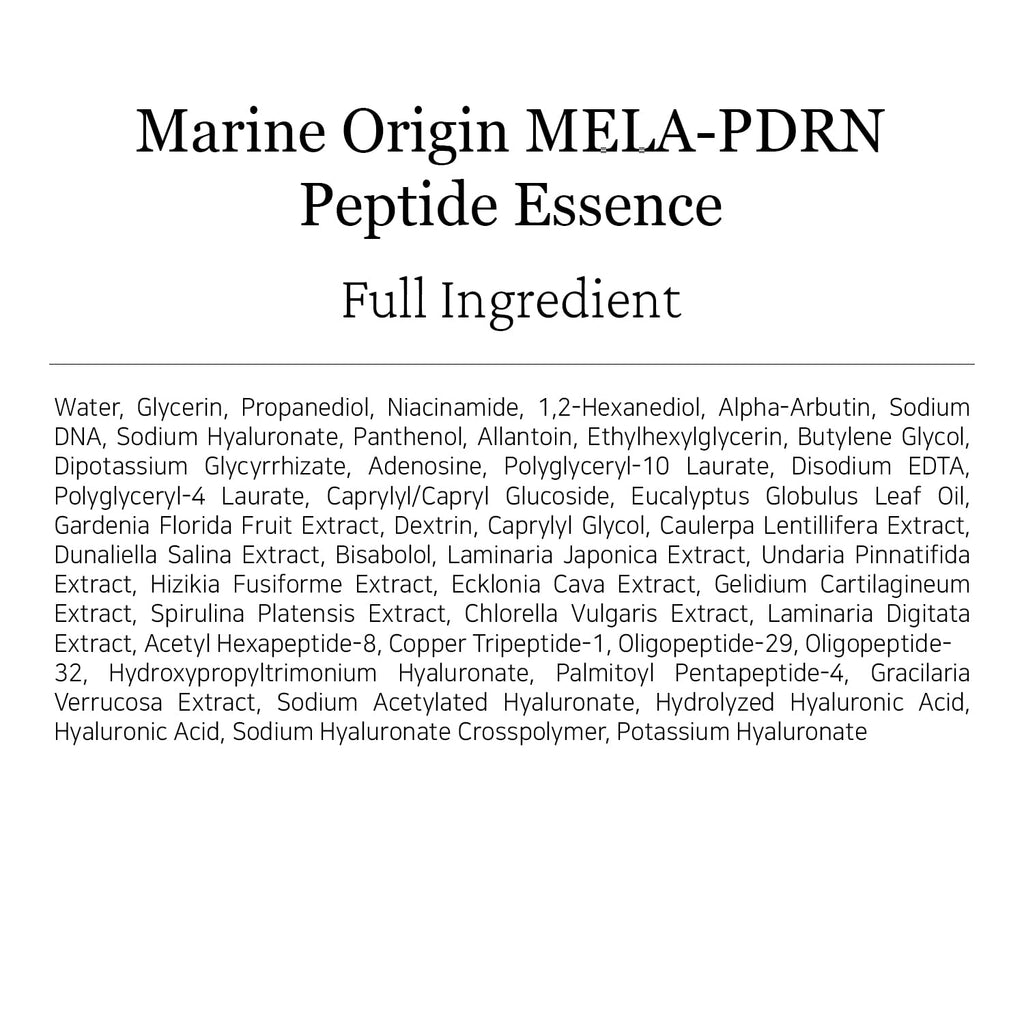 Always Be Pure Marine Origin Mela-PDRN Peptide Essence – Skin Renewal Serum with Salmon DNA & Niacinamide (150ml)