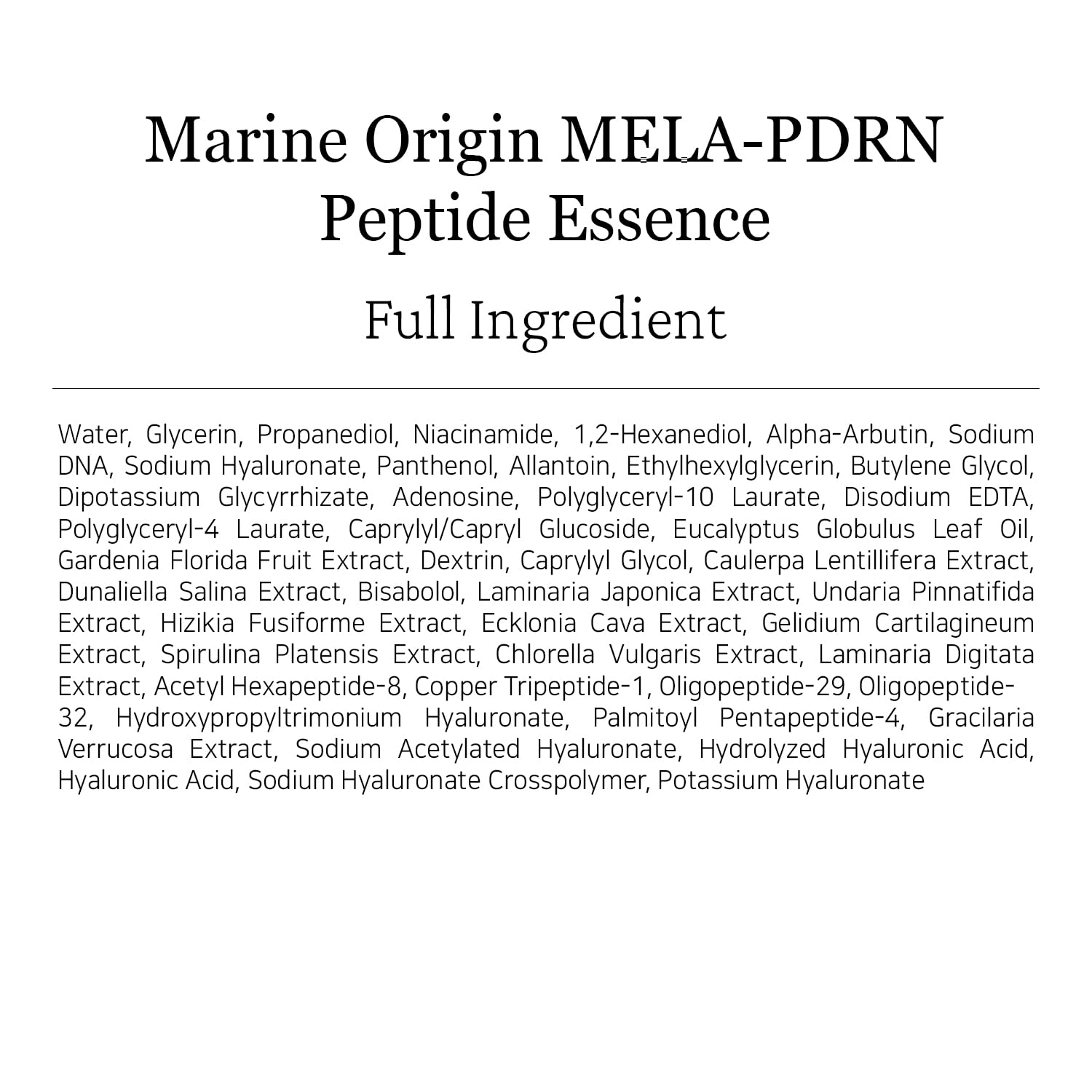 Always Be Pure Marine Origin Mela-PDRN Peptide Essence – Skin Renewal Serum with Salmon DNA & Niacinamide (150ml)