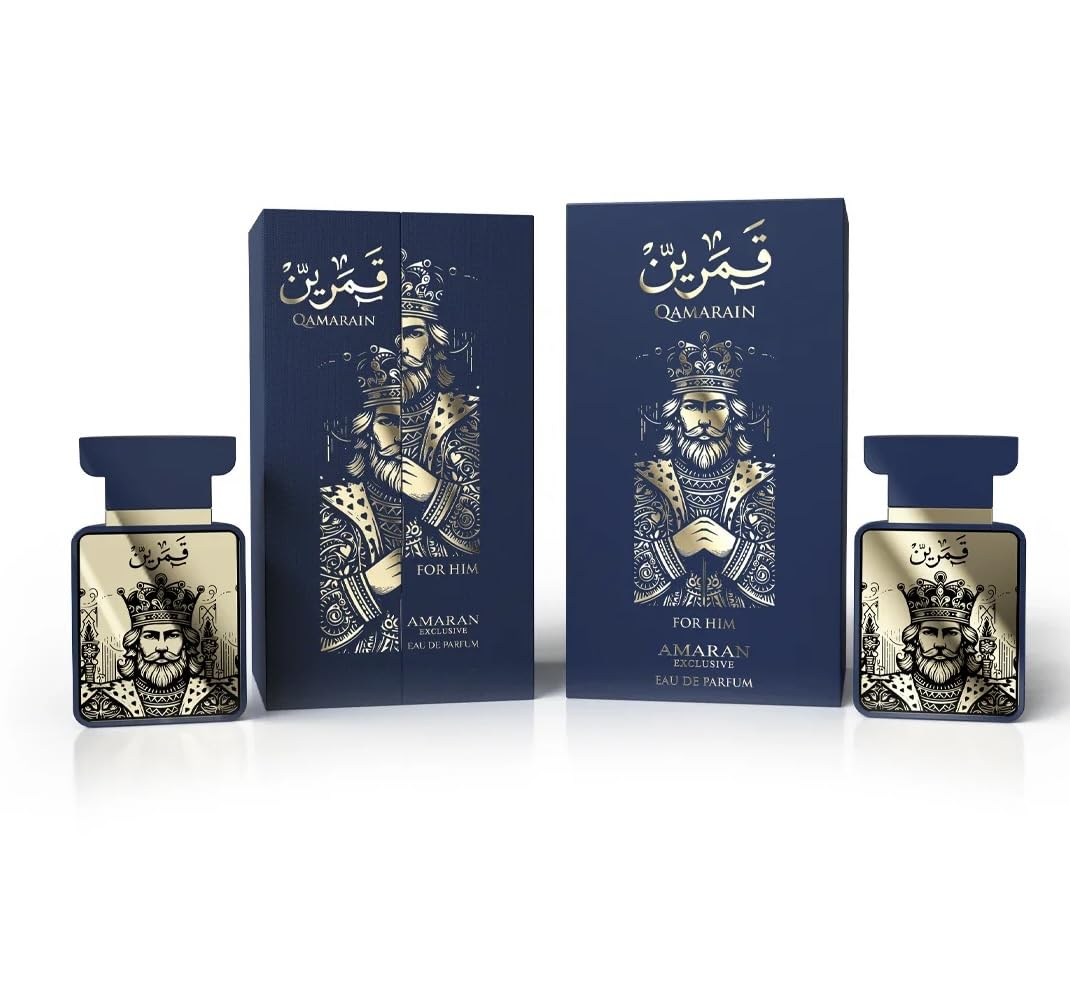 Amaran Qamarain For Him Eau de Parfum 3.4 oz – Woody Fresh Arabian Perfume for Men | AMARAN PARFUMS