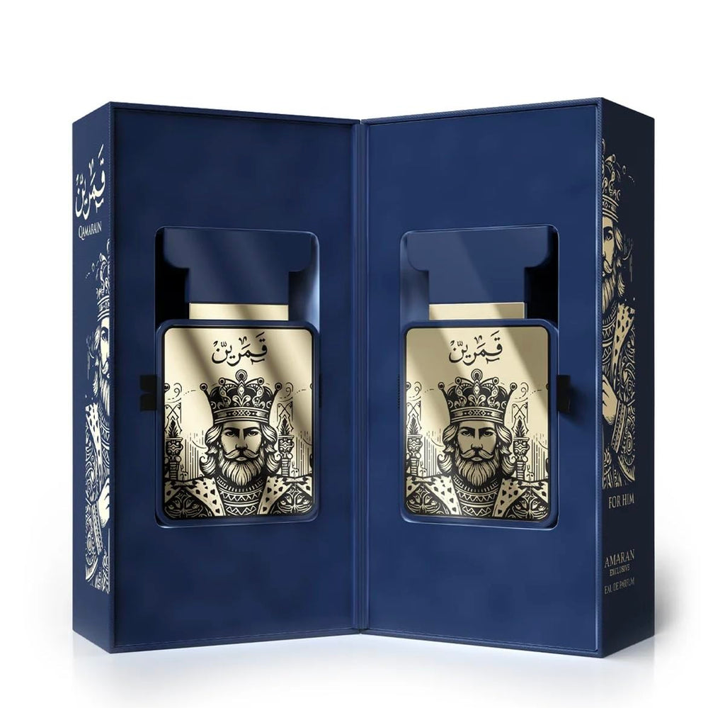 Amaran Qamarain For Him Eau de Parfum 3.4 oz – Woody Fresh Arabian Perfume for Men | AMARAN PARFUMS