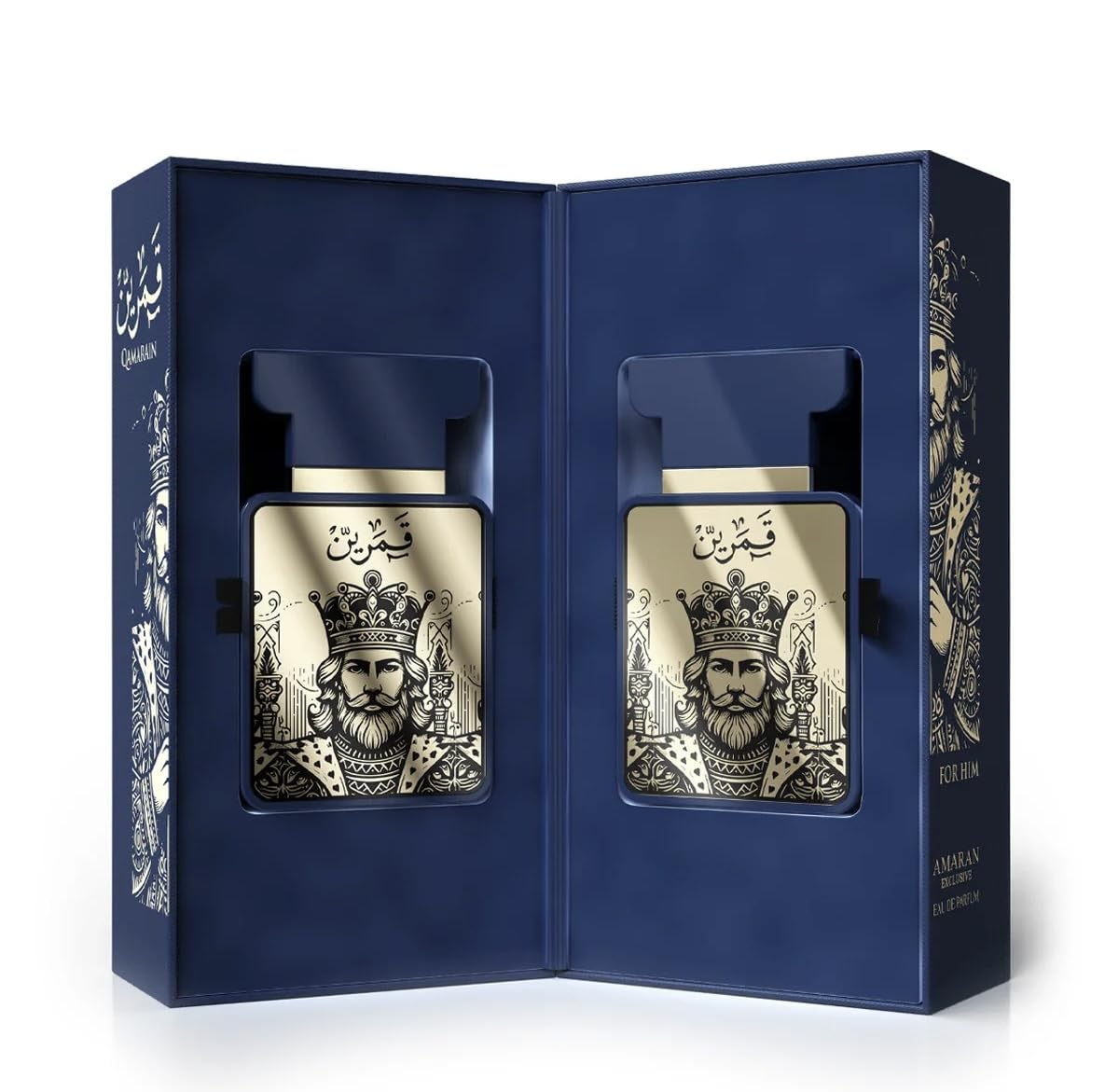 Amaran Qamarain For Him Eau de Parfum 3.4 oz – Woody Fresh Arabian Perfume for Men | AMARAN PARFUMS