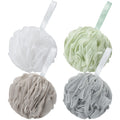 AmazerBath Loofah Sponge 75g/ea – Exfoliating Bath Scrubber, Large 5.9-inch, Set of 4 Neutral Colors