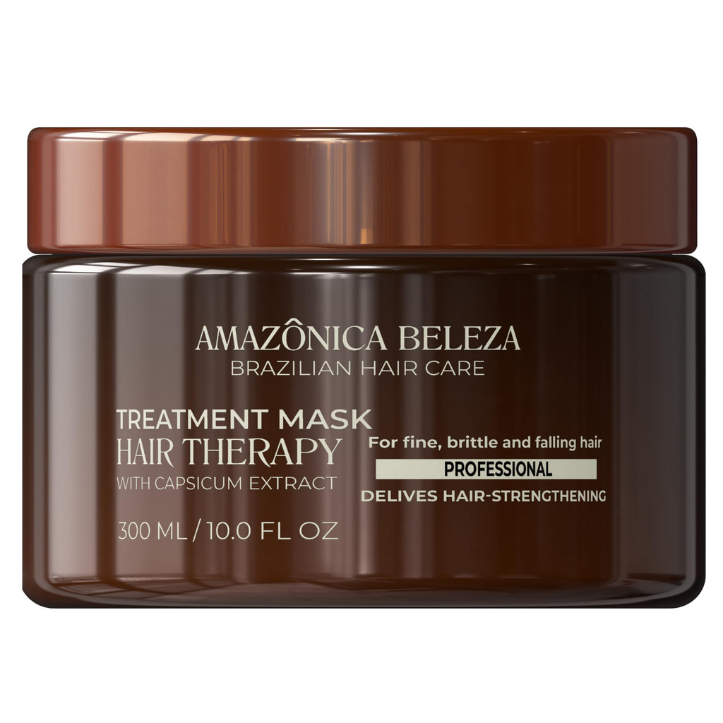 Amazonica Beleza Hair Therapy Kit – Shampoo, Conditioner & Hair Mask | 300ml/10.1oz | Professional Line
