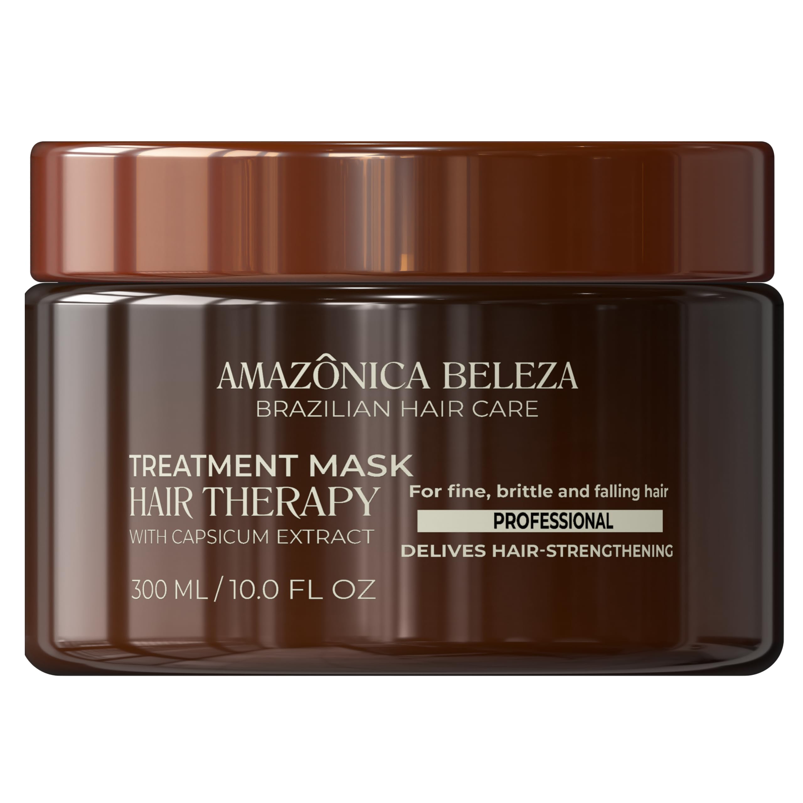 Amazonica Beleza Hair Therapy Kit – Shampoo, Conditioner & Hair Mask | 300ml/10.1oz | Professional Line