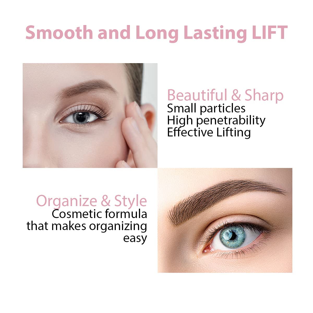 Amber Lash Curlerful 2-Step Brow Lamination Kit Step 1 & Step 2 20 ml Each for Lashes & Brows