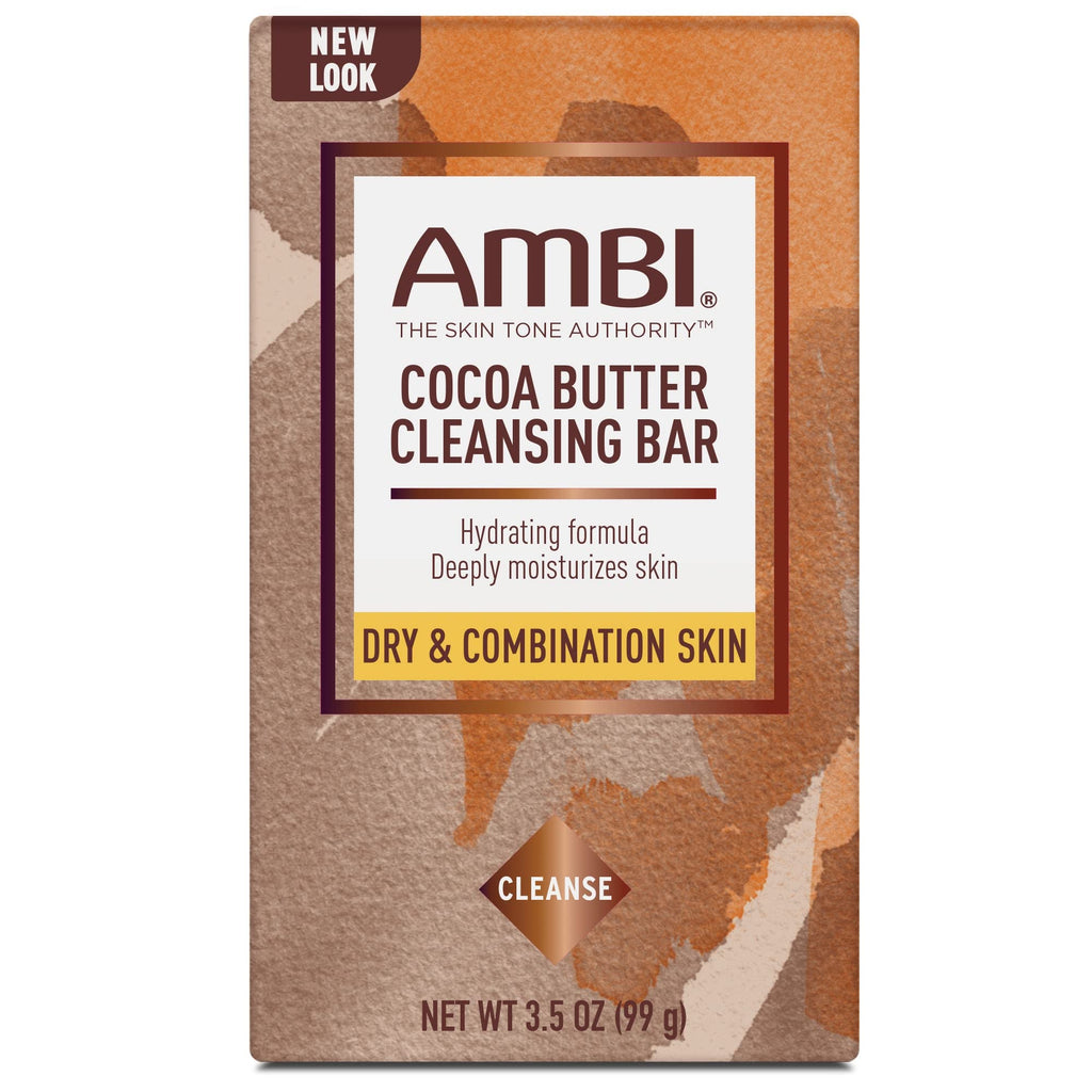 Ambi Cocoa Butter Cleansing Bar – 3.5 oz x12 Pack for Gentle Moisturizing Cleanse