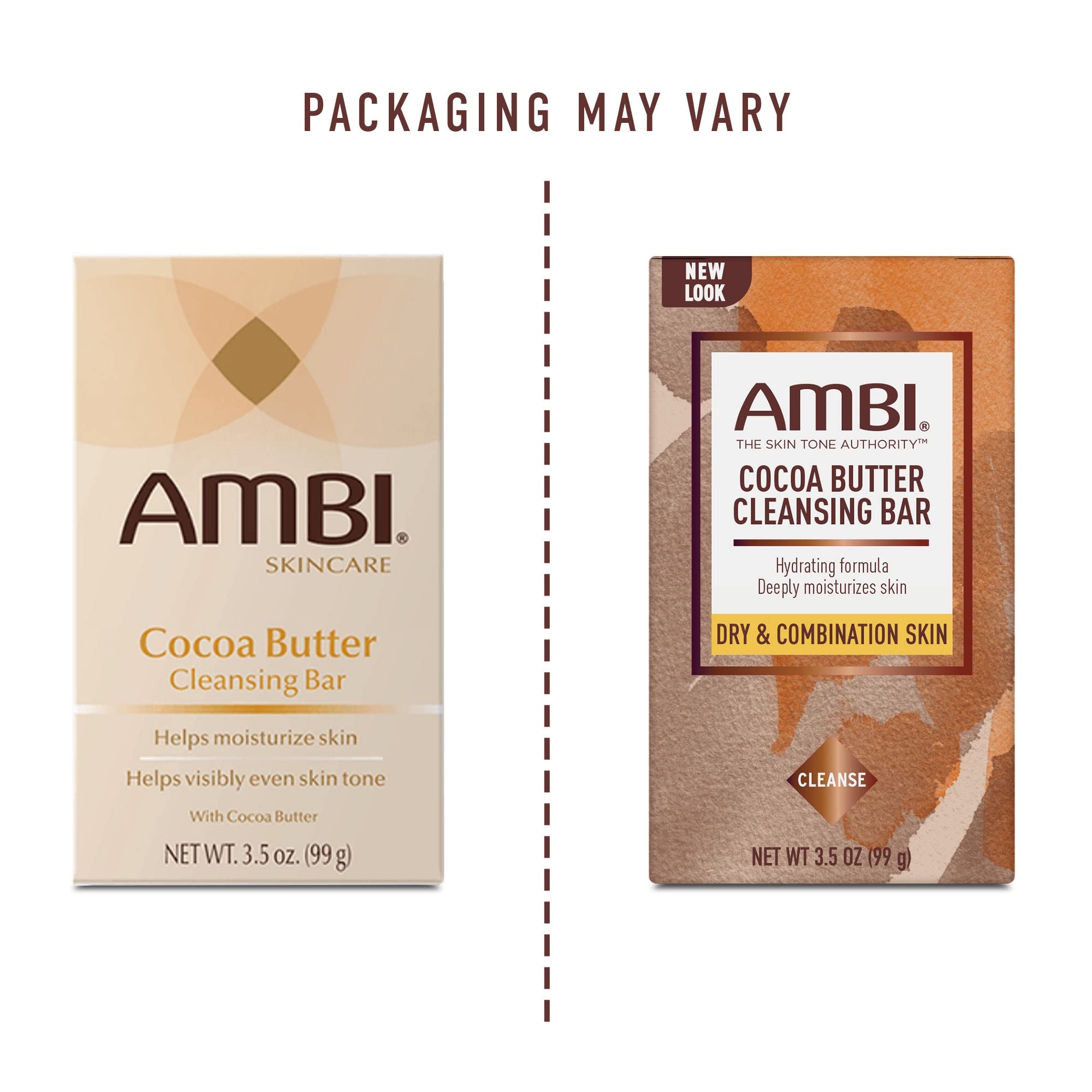 Ambi Cocoa Butter Cleansing Bar – 3.5 oz x12 Pack for Gentle Moisturizing Cleanse