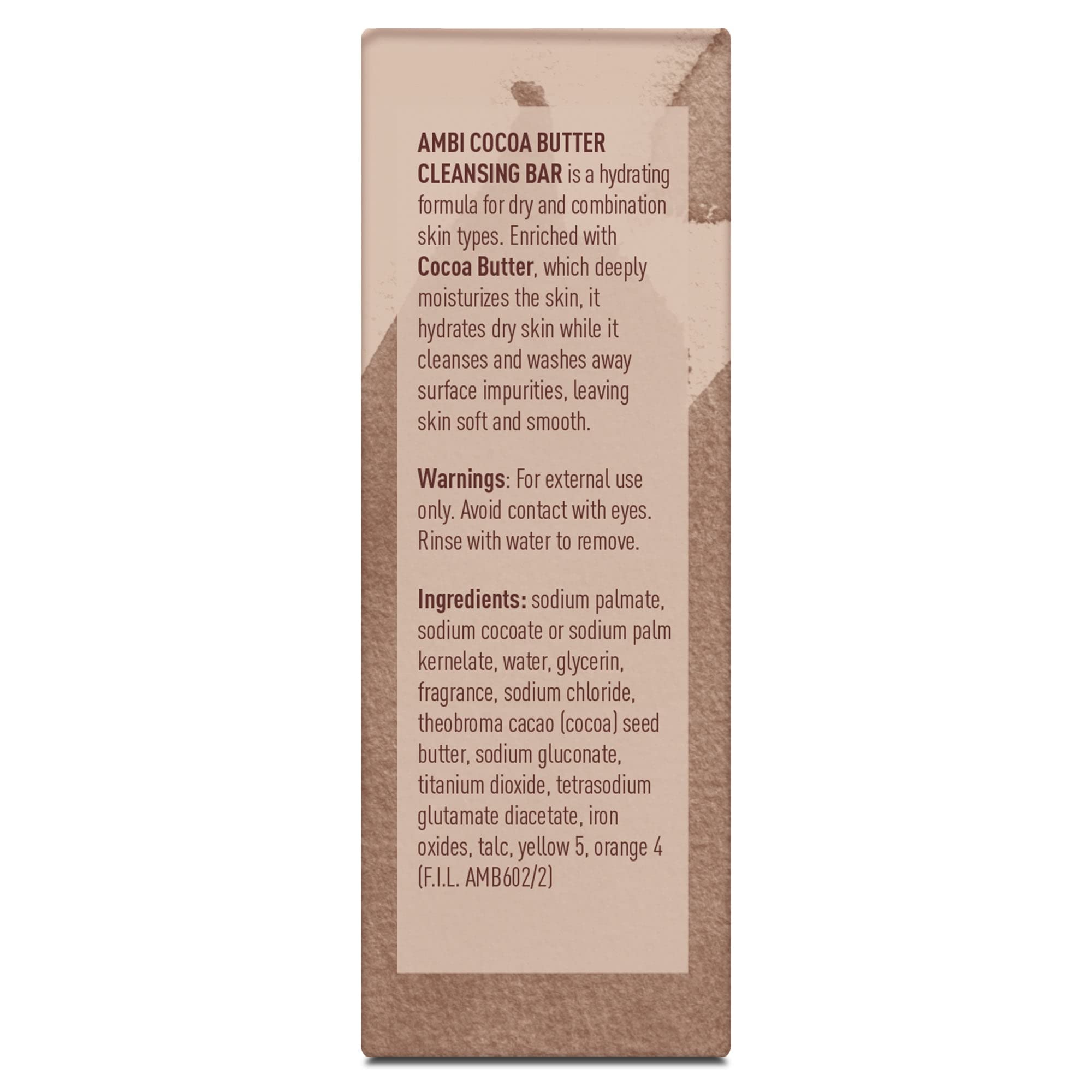 Ambi Cocoa Butter Cleansing Bar – 3.5 oz x12 Pack for Gentle Moisturizing Cleanse
