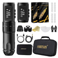 Ambition Mars-U Wireless Tattoo Machine Kit — Adjustable Stroke, 1800mAh Battery, 40 Cartridges