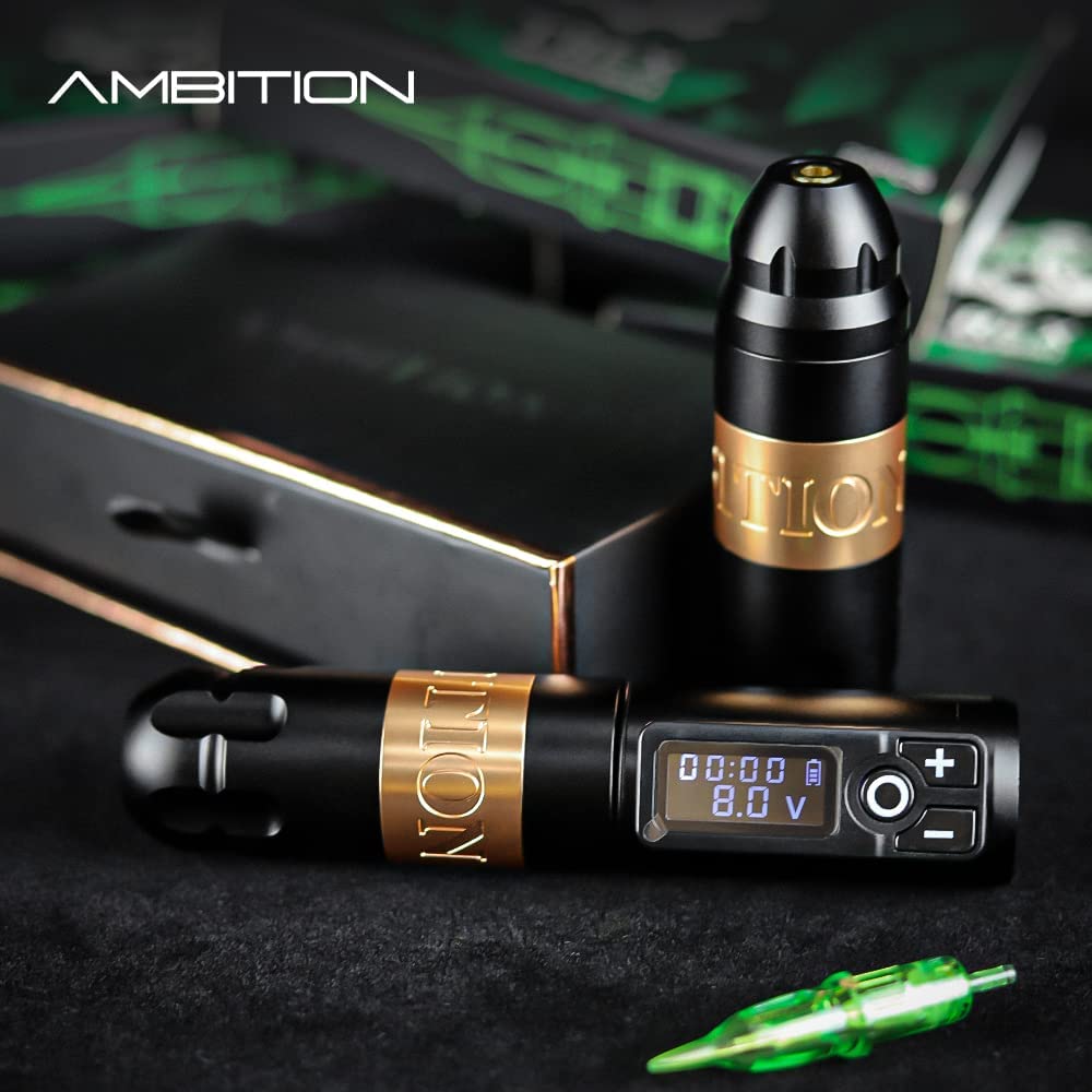 Ambition Soldier Rotary Battery Pen Tattoo Machine | 2400mAh Wireless Power & Coreless Motor