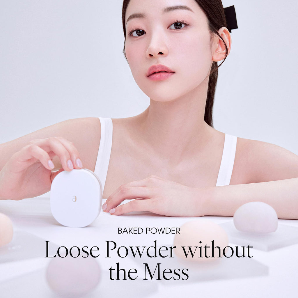 AmeliSeoul Baked Powder 002 Light Pink - Terra-Cotta Setting Powder (6.2g)