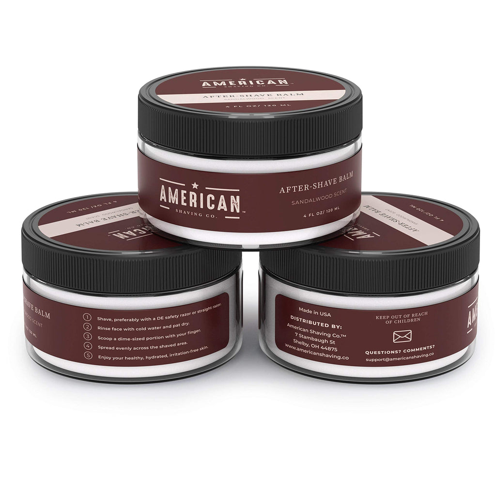 American Shaving Co. After Shave Balm – Sandalwood Scent, 4 oz