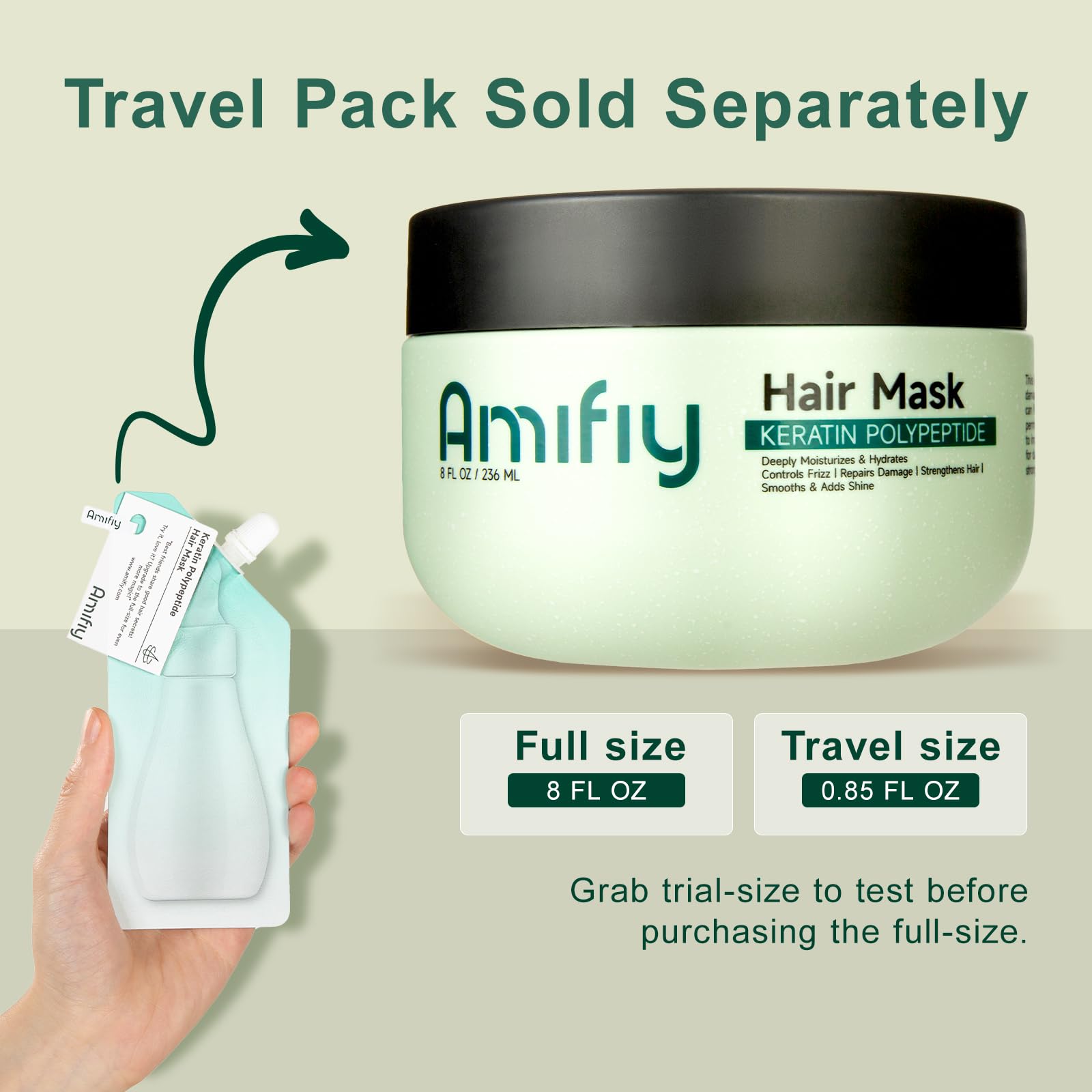 Amifiy Keratin Hair Mask | Deep Conditioning for Dry & Damaged Hair