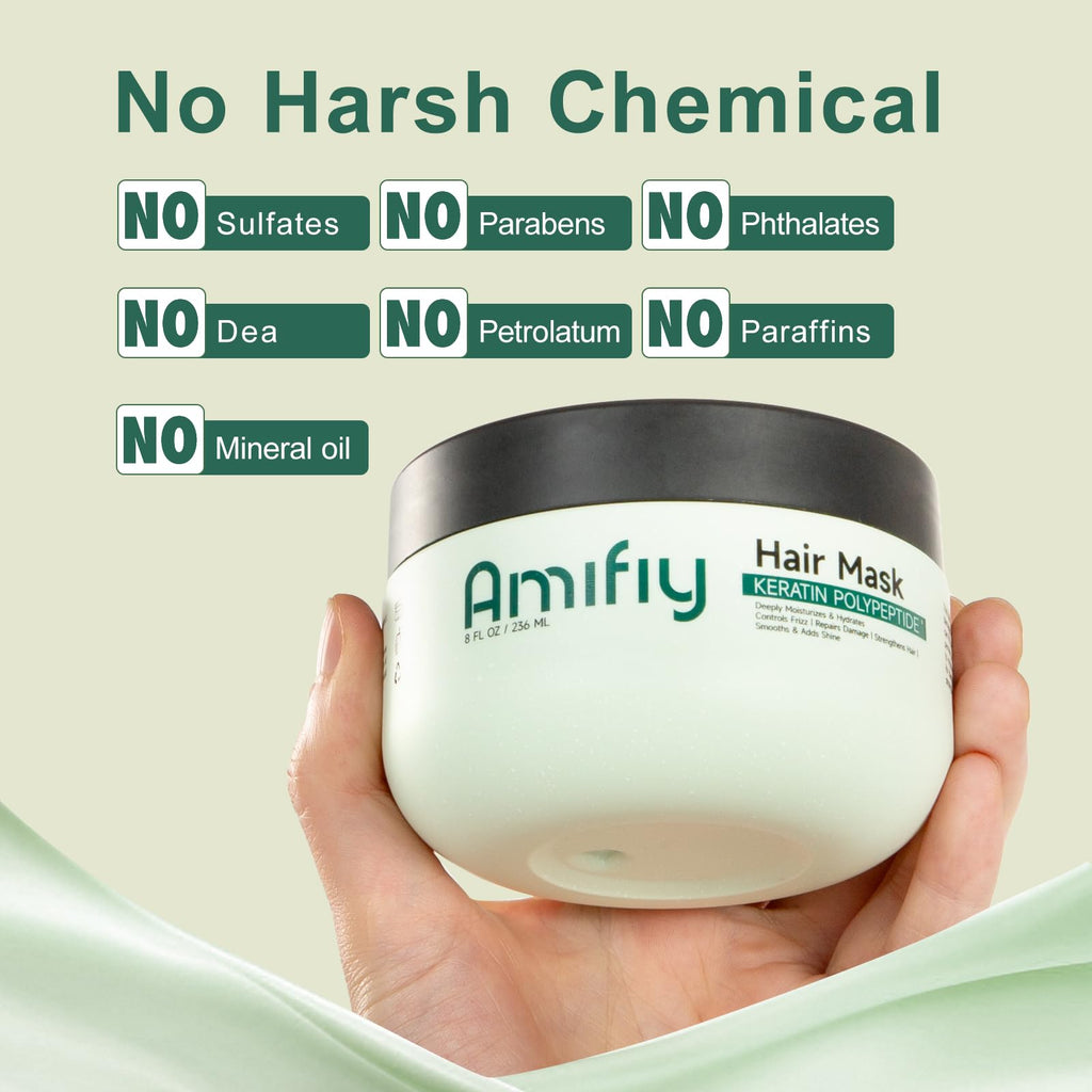 Amifiy Keratin Hair Mask | Deep Conditioning for Dry & Damaged Hair