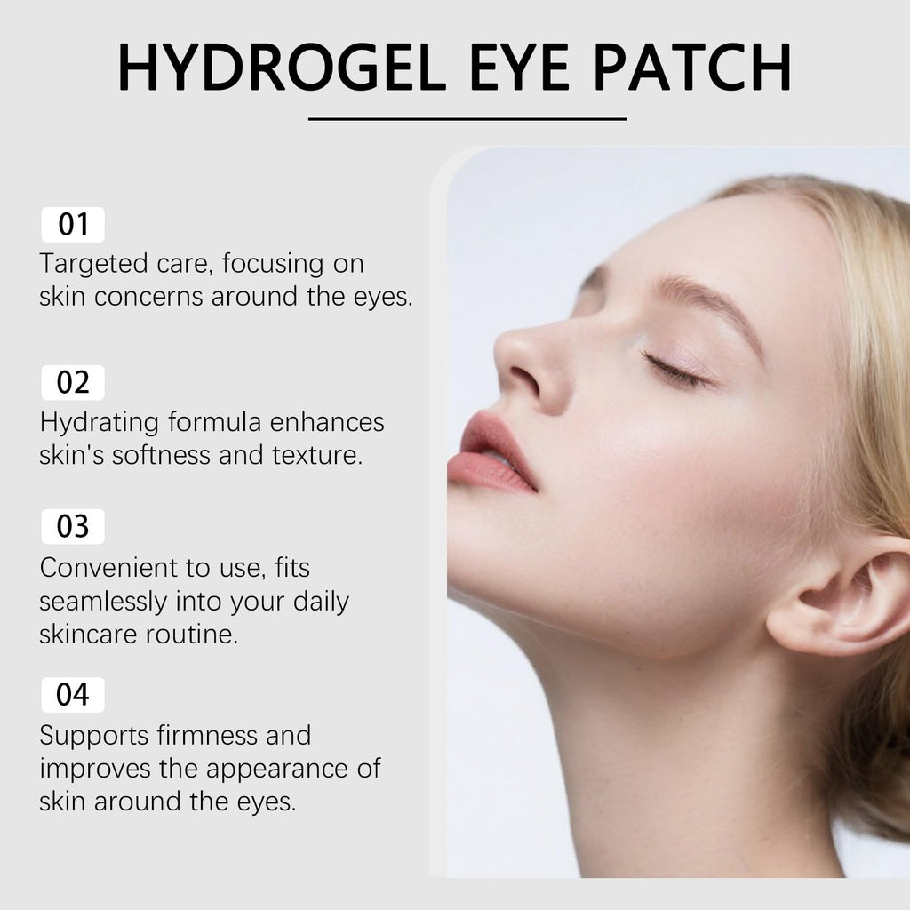 Amliya 60 PCS Collagen Hydrogel Eye Patches – Puffy Eyes & Dark Circles (Style 2)