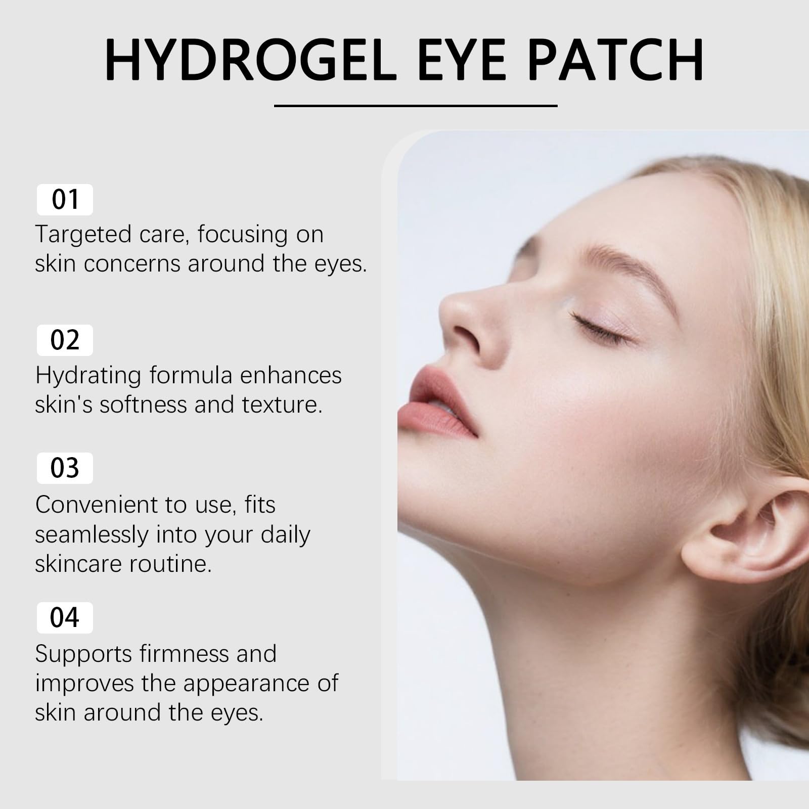 Amliya 60 PCS Collagen Hydrogel Eye Patches – Puffy Eyes & Dark Circles (Style 2)