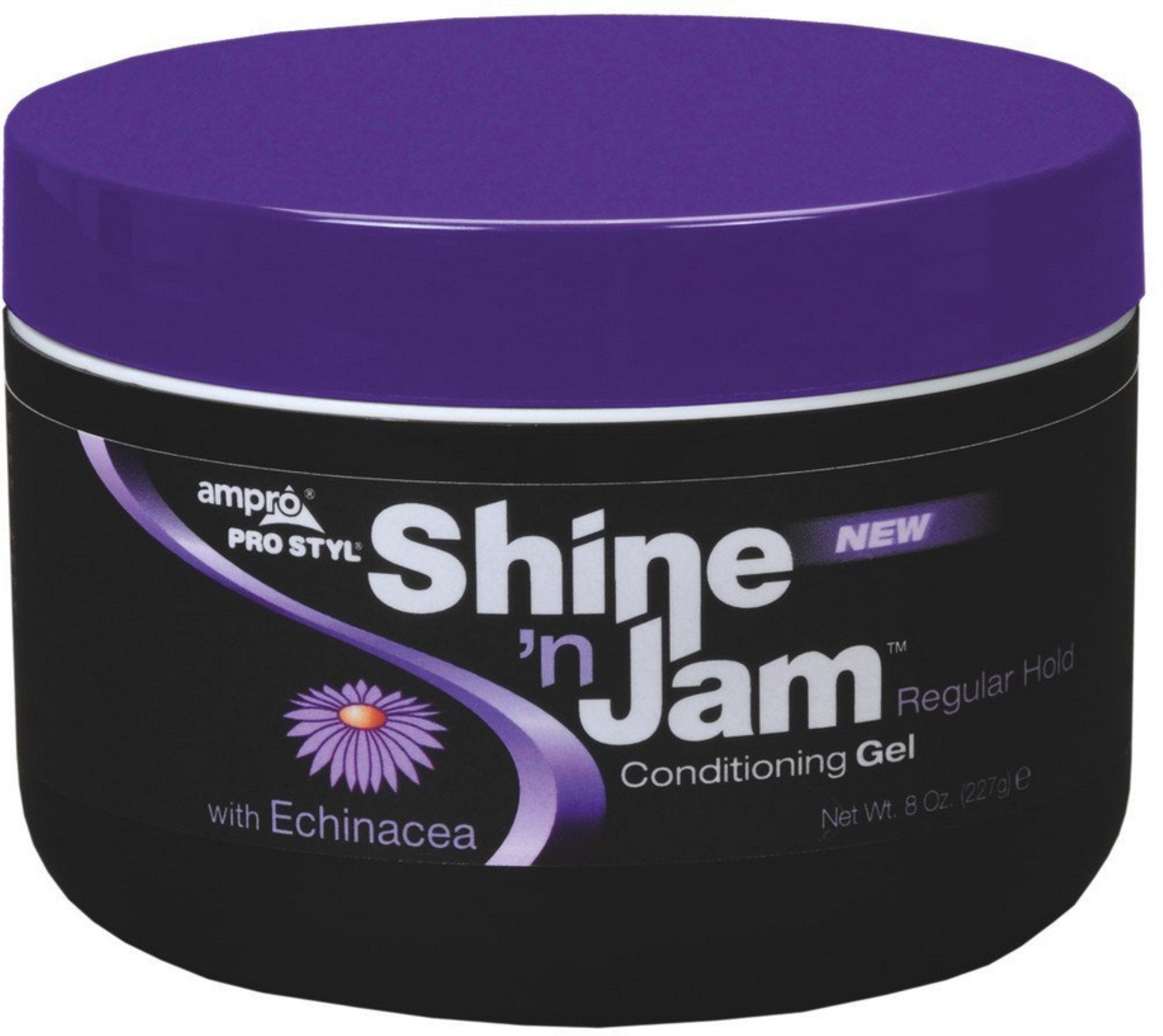 AmPro Shine 'n Jam Conditioning Gel – Regular Hold, 8 oz (Pack of 2)
