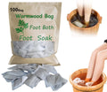 AMTOOCH 100bag Natural Mugwort Foot Bath - Aromatic Wormwood Foot Soak for Home Spa