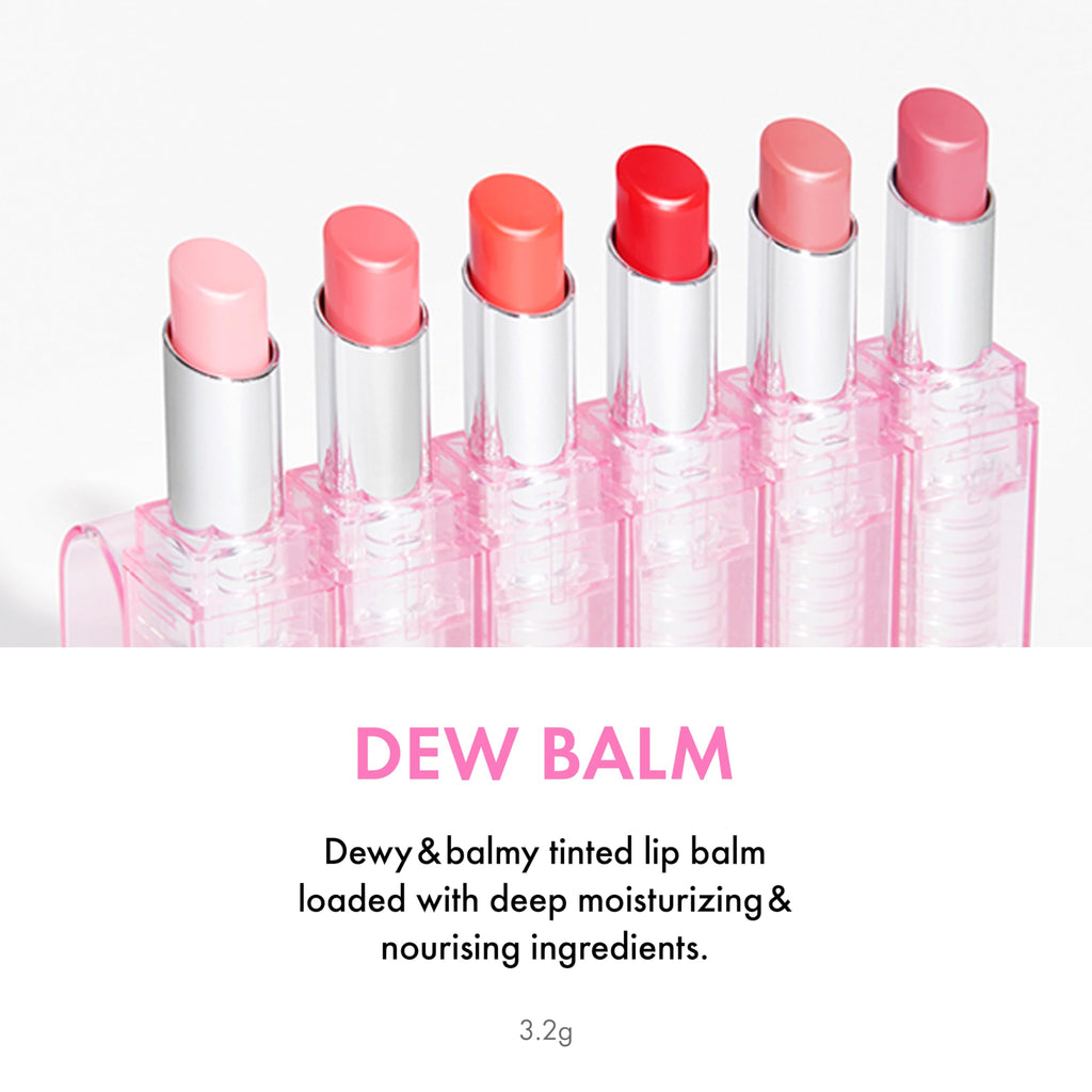 Amuse SEOUL DEW BALM 01 BALLERINA – Sheer Tint Lip Balm with Plant Oils