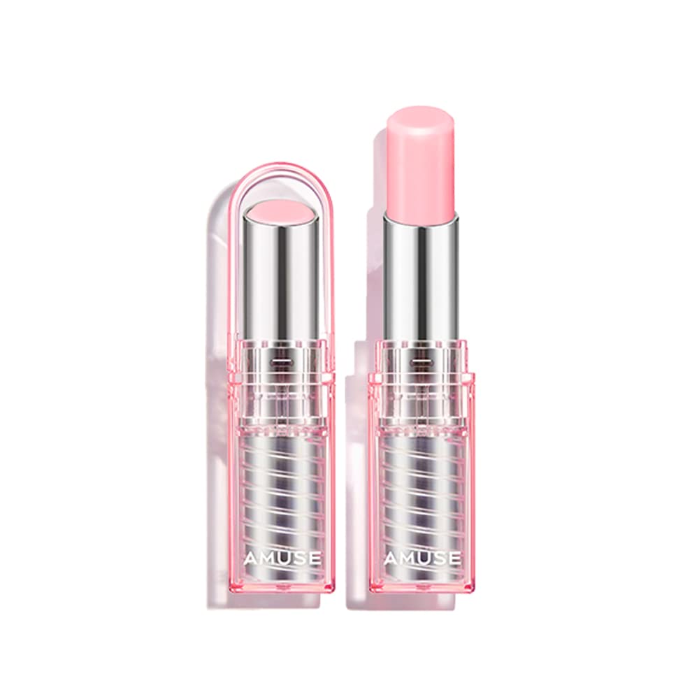Amuse SEOUL DEW BALM 01 BALLERINA – Sheer Tint Lip Balm with Plant Oils