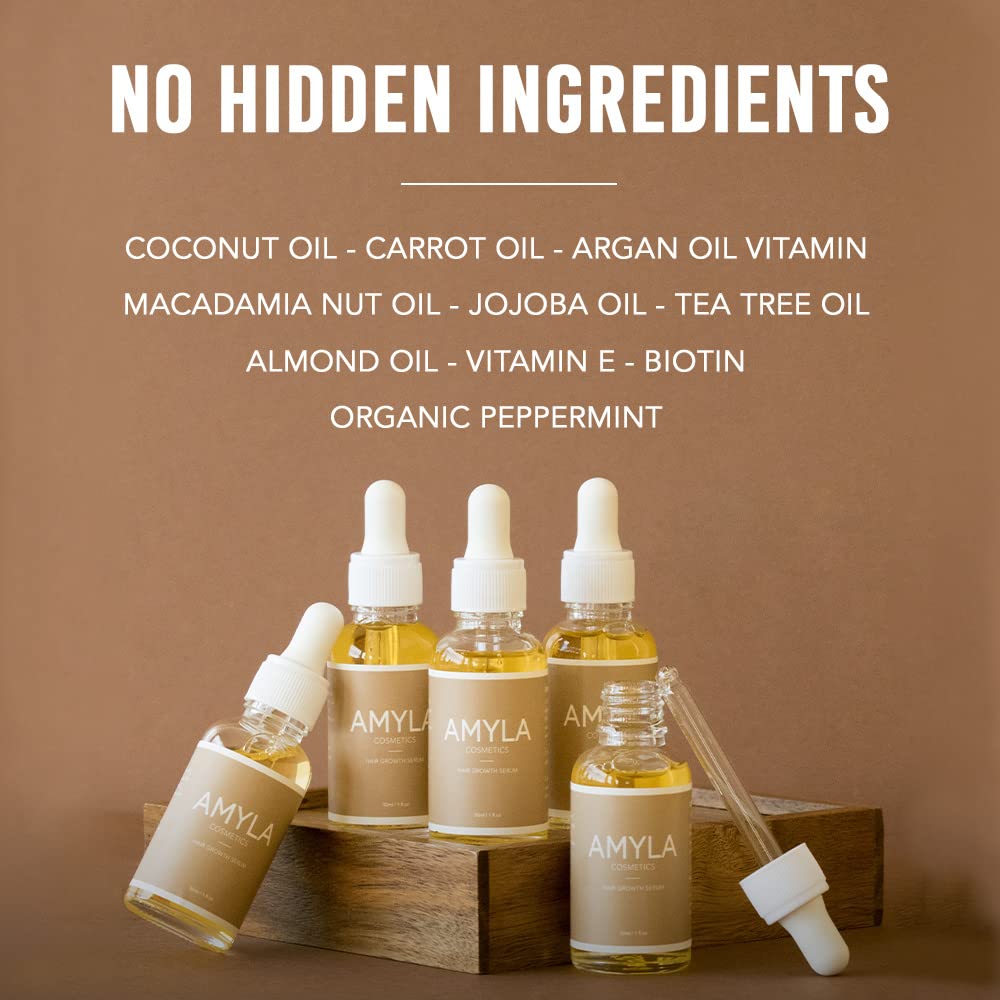 Amyla Cosmetics Hair Growth Serum for Women – 1 fl oz (30 mL)