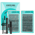 AMZGIRL LASH Lash Clusters Kit — 640Pcs DIY 9-16mm Extensions