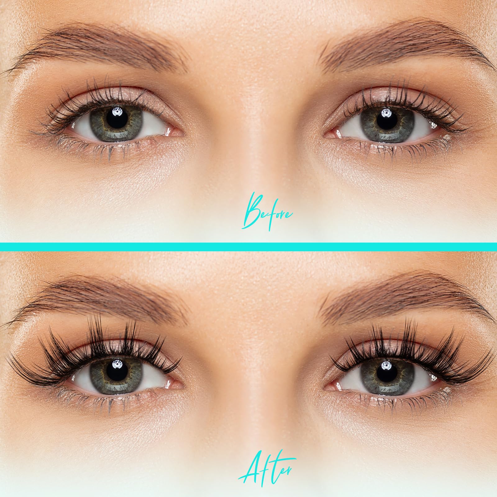 AMZGIRL LASH Lash Clusters Kit 168pcs — Natural Look, Bond & Seal, Waterproof, Tweezers (10–18mm)