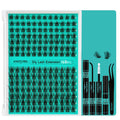 AMZGIRL LASH Lash Extension Kit — 168Pcs DIY Cluster Lashes with Bond, Seal, Remover & Applicator