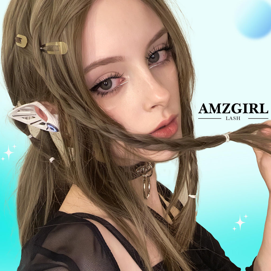 AMZGIRL LASH Manga Lash Clusters Kit 168pcs – C Curl Fairy Lashes with Bond & Seal, Remover & Tweezers