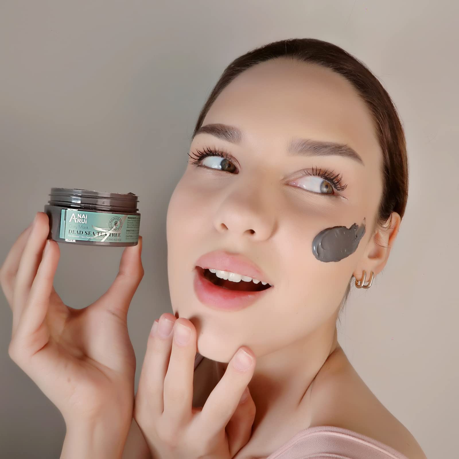 ANAI RUI Dead Sea Mud Mask with Tea Tree Oil & Salicylic Acid – Pore Cleanser for Acne-Prone Skin