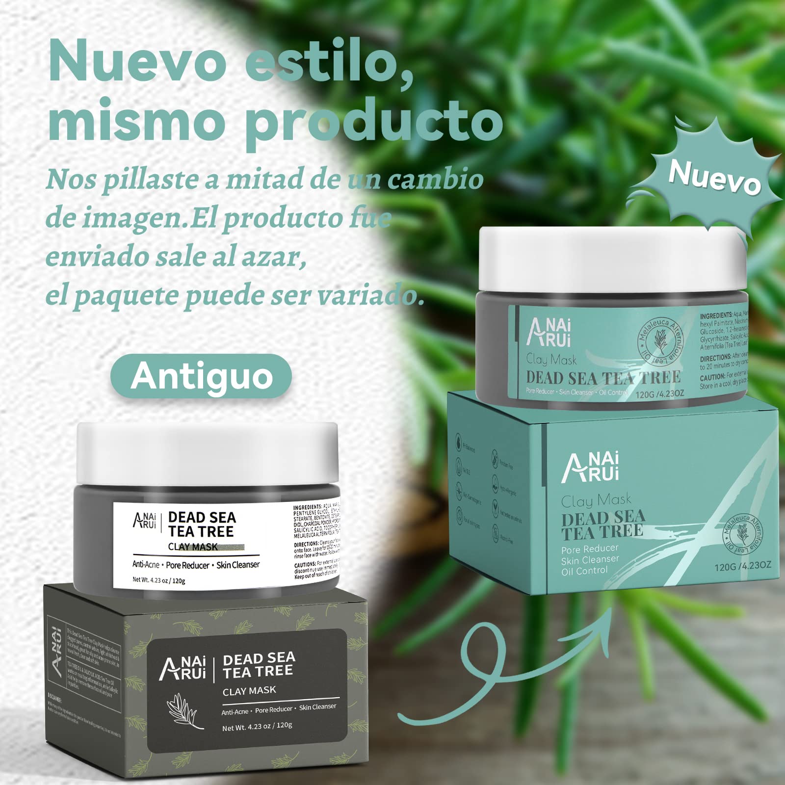 ANAI RUI Dead Sea Mud Mask with Tea Tree Oil & Salicylic Acid – Pore Cleanser for Acne-Prone Skin