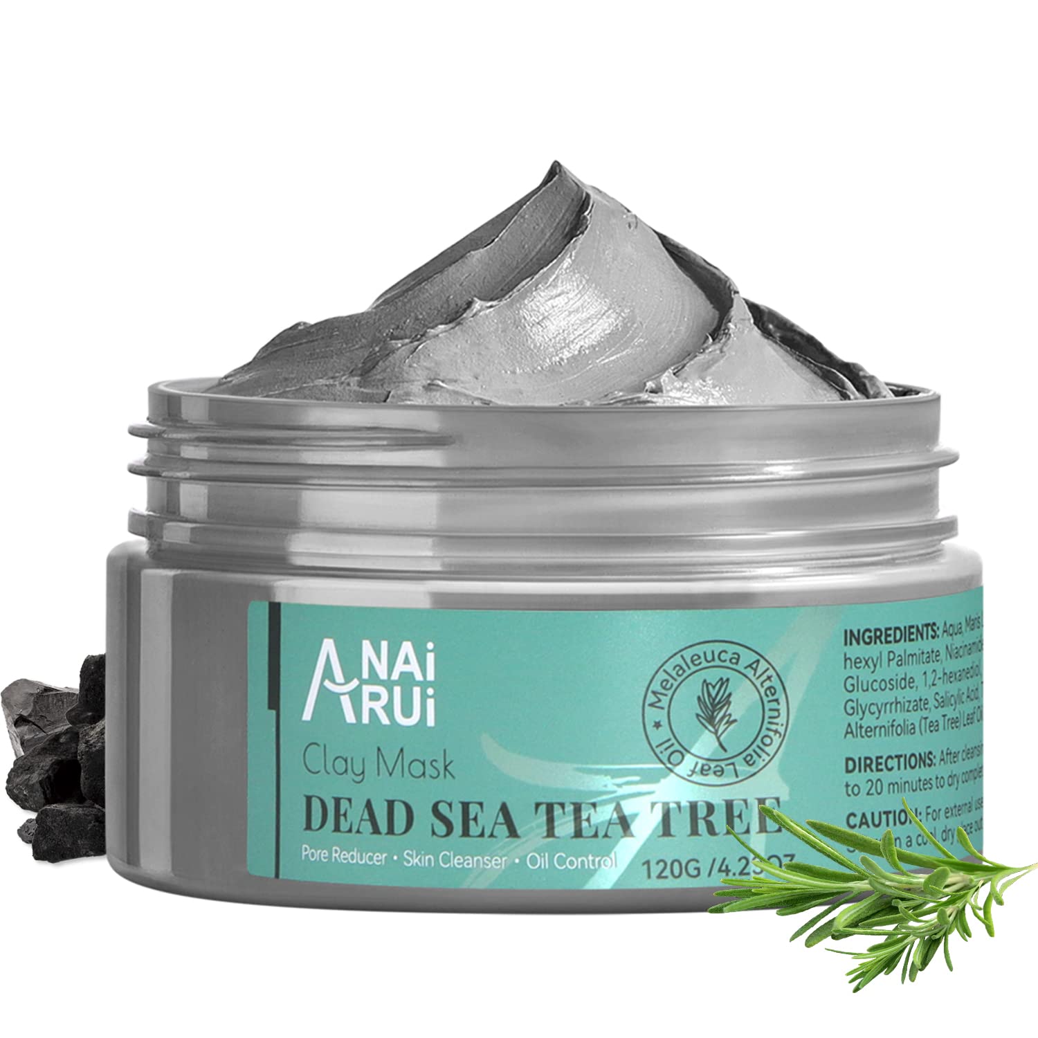 ANAI RUI Dead Sea Mud Mask with Tea Tree Oil & Salicylic Acid – Pore Cleanser for Acne-Prone Skin