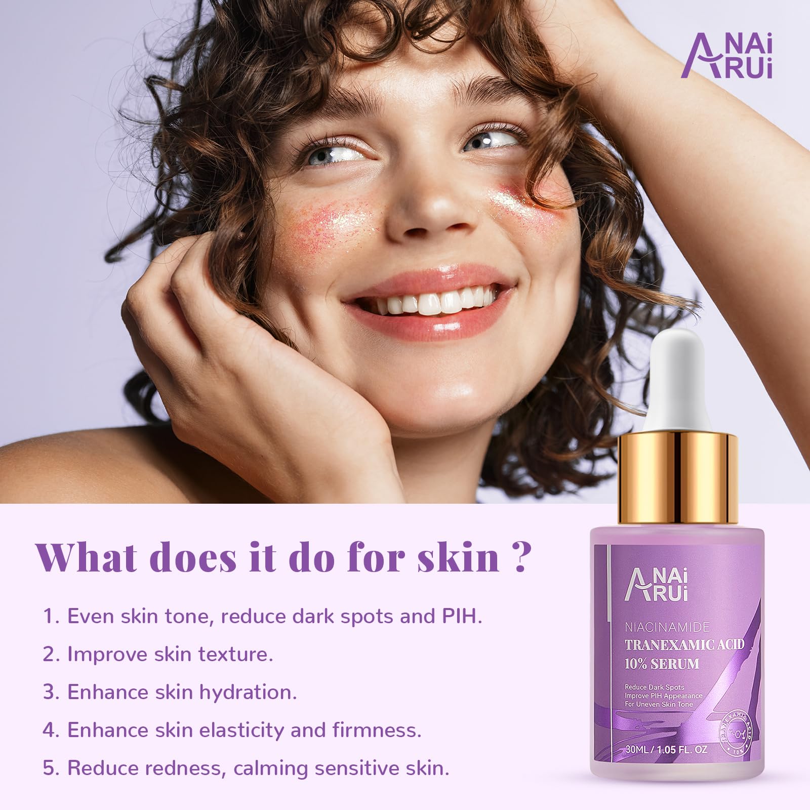 ANAI RUI 10% Tranexamic Acid Serum – Niacinamide, Kojic, Ceramide