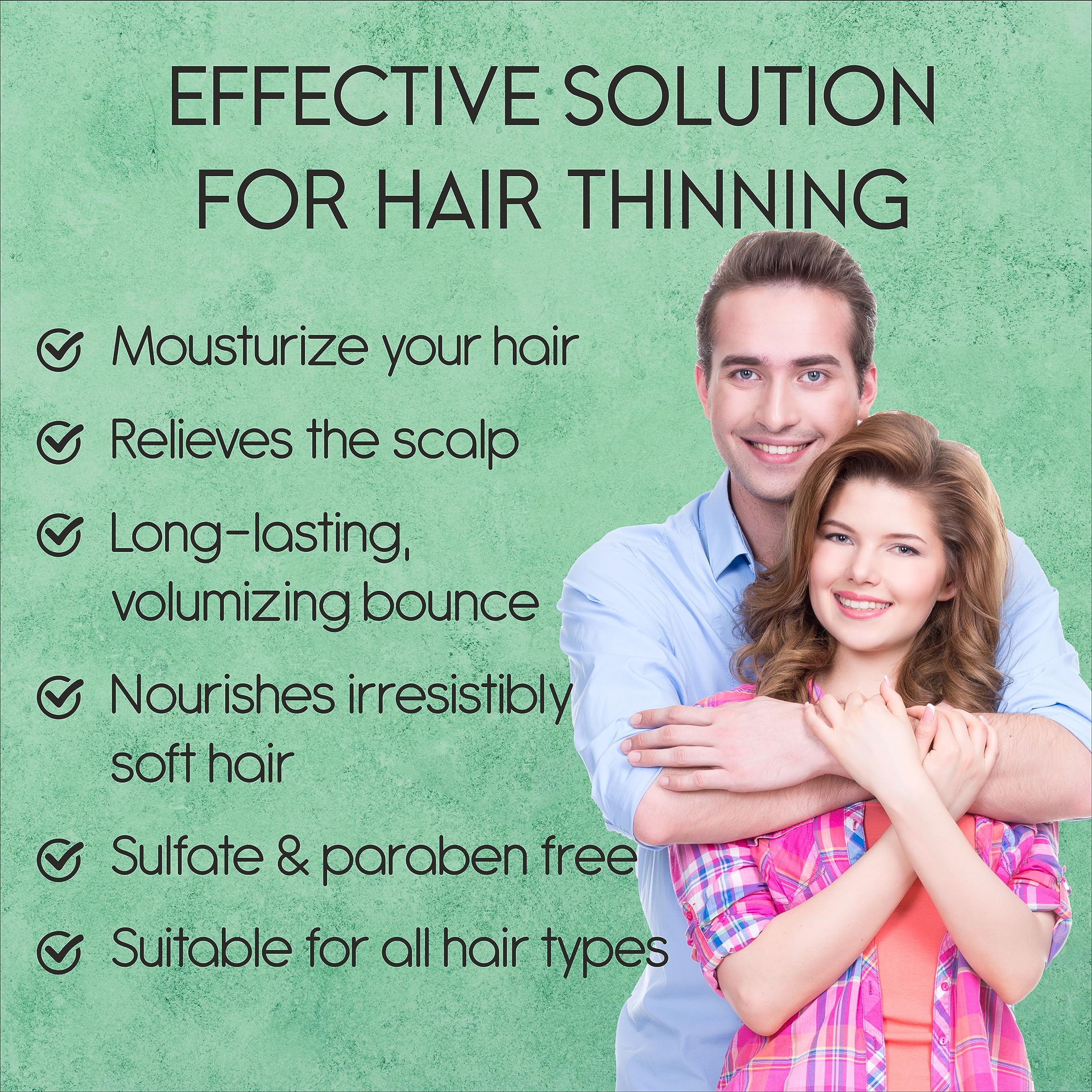 AnatoliaDaphne Peppermint Oil Shampoo & Conditioner Set – Thickening & Hair Growth Support for Women & Men, Sulfate Free, 20.28 fl oz Each