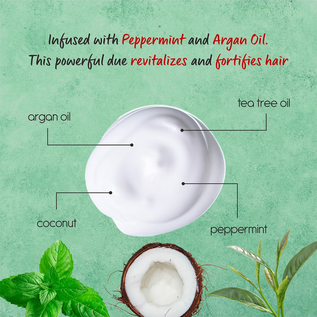 AnatoliaDaphne Peppermint Oil Shampoo & Conditioner Set – Thickening & Hair Growth Support for Women & Men, Sulfate Free, 20.28 fl oz Each