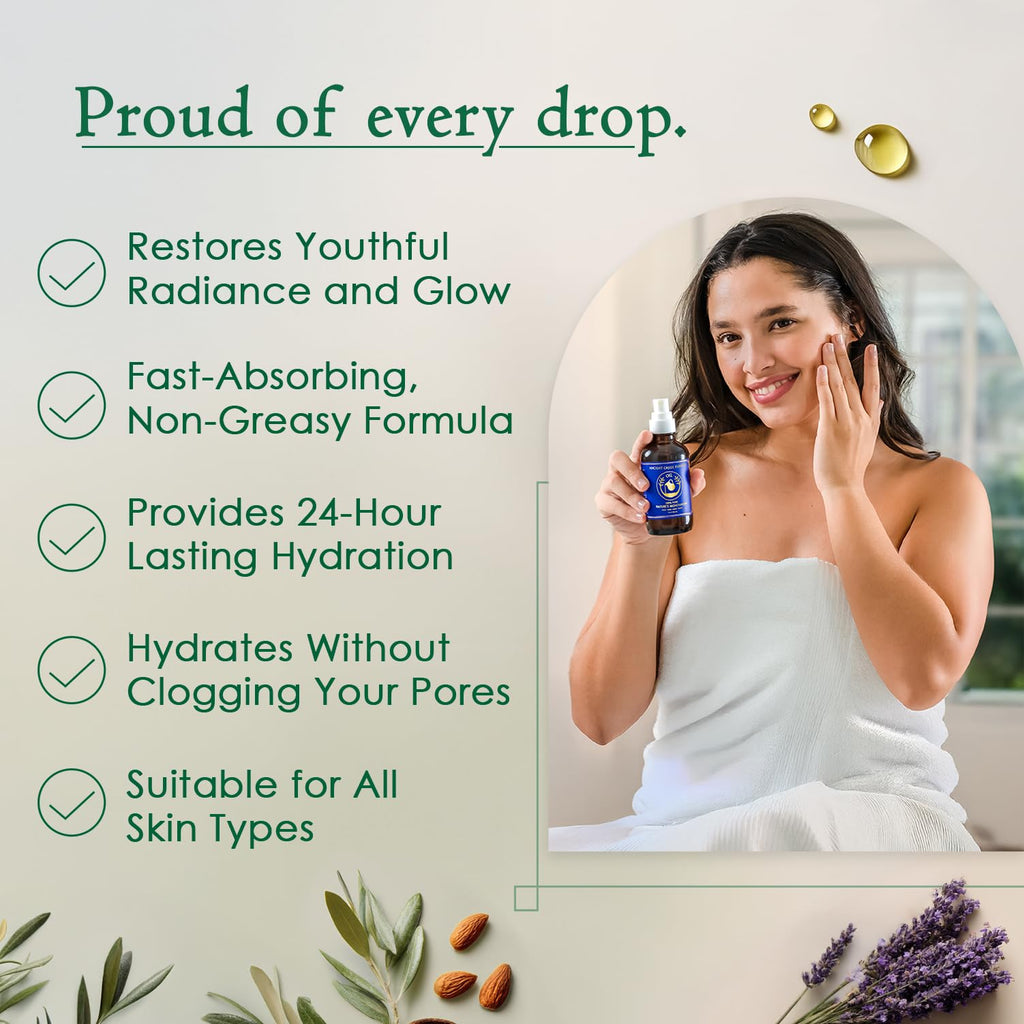 Ancient Greek Remedy Body Oil – Organic After Shower Moisturizer for Dry Skin | Almond, Jojoba, Olive, Lavender & Vitamin E