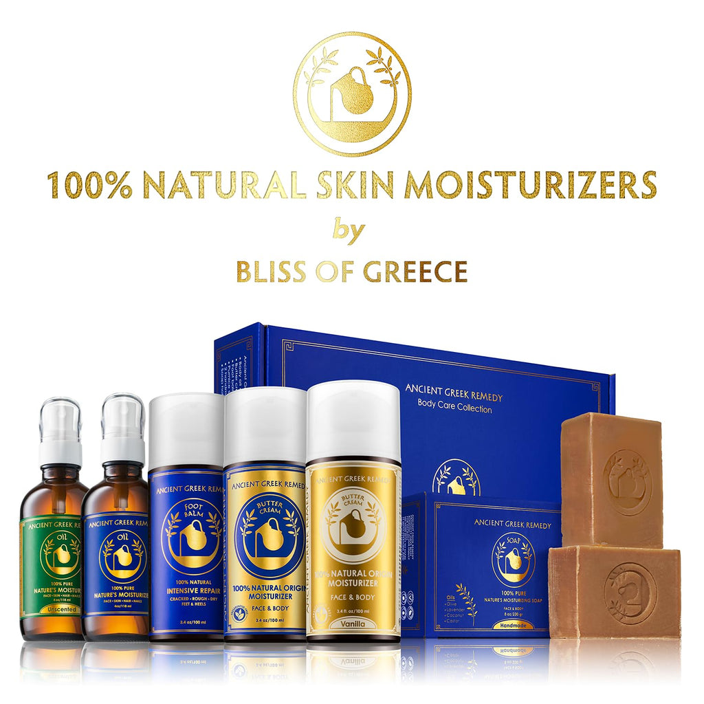Ancient Greek Remedy Organic Face Moisturizer for Dry Skin – Anti-Aging Cream 3.4 oz