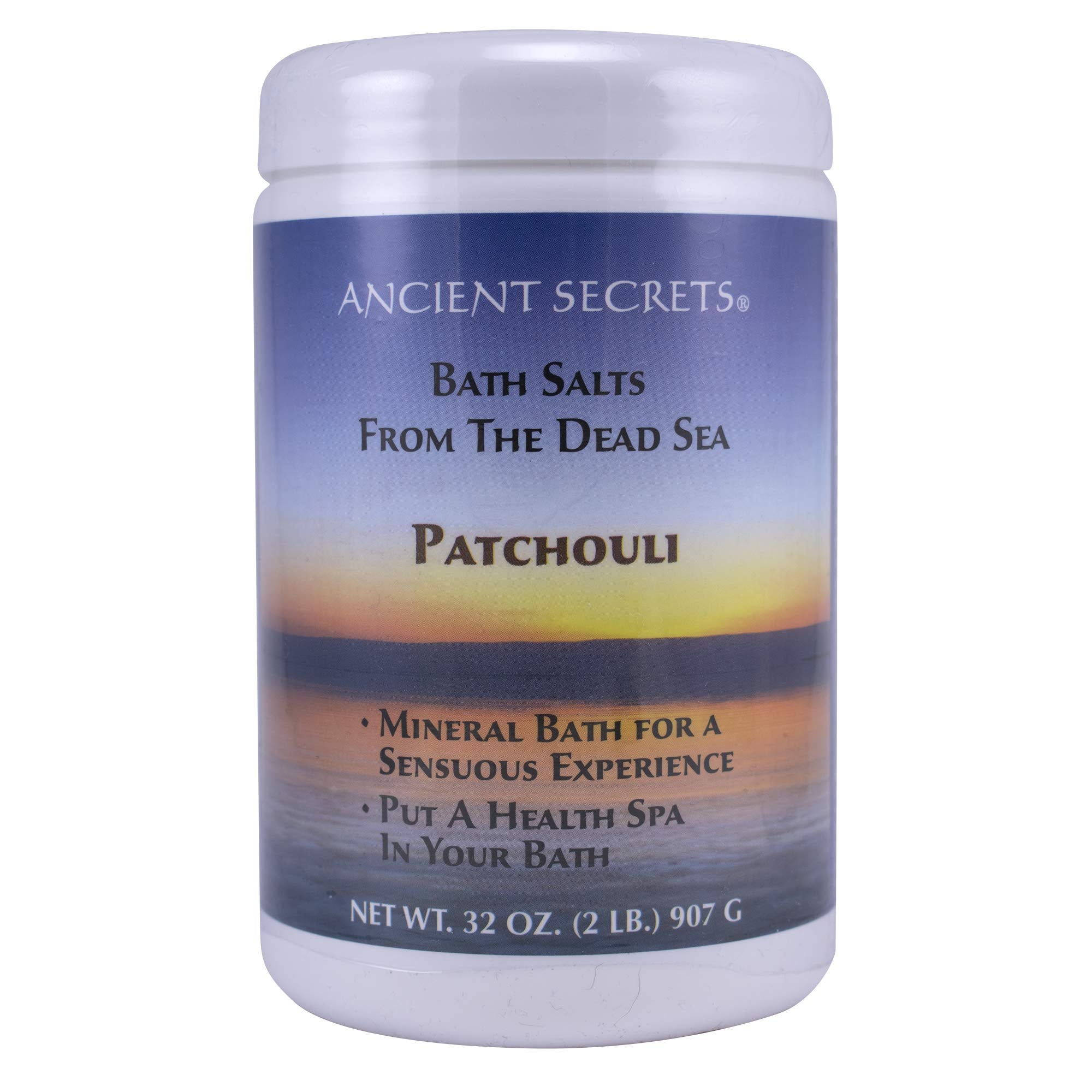 Ancient Secrets Mineral Baths – Dead Sea Aromatherapy (Patchouli), 32 oz x 2