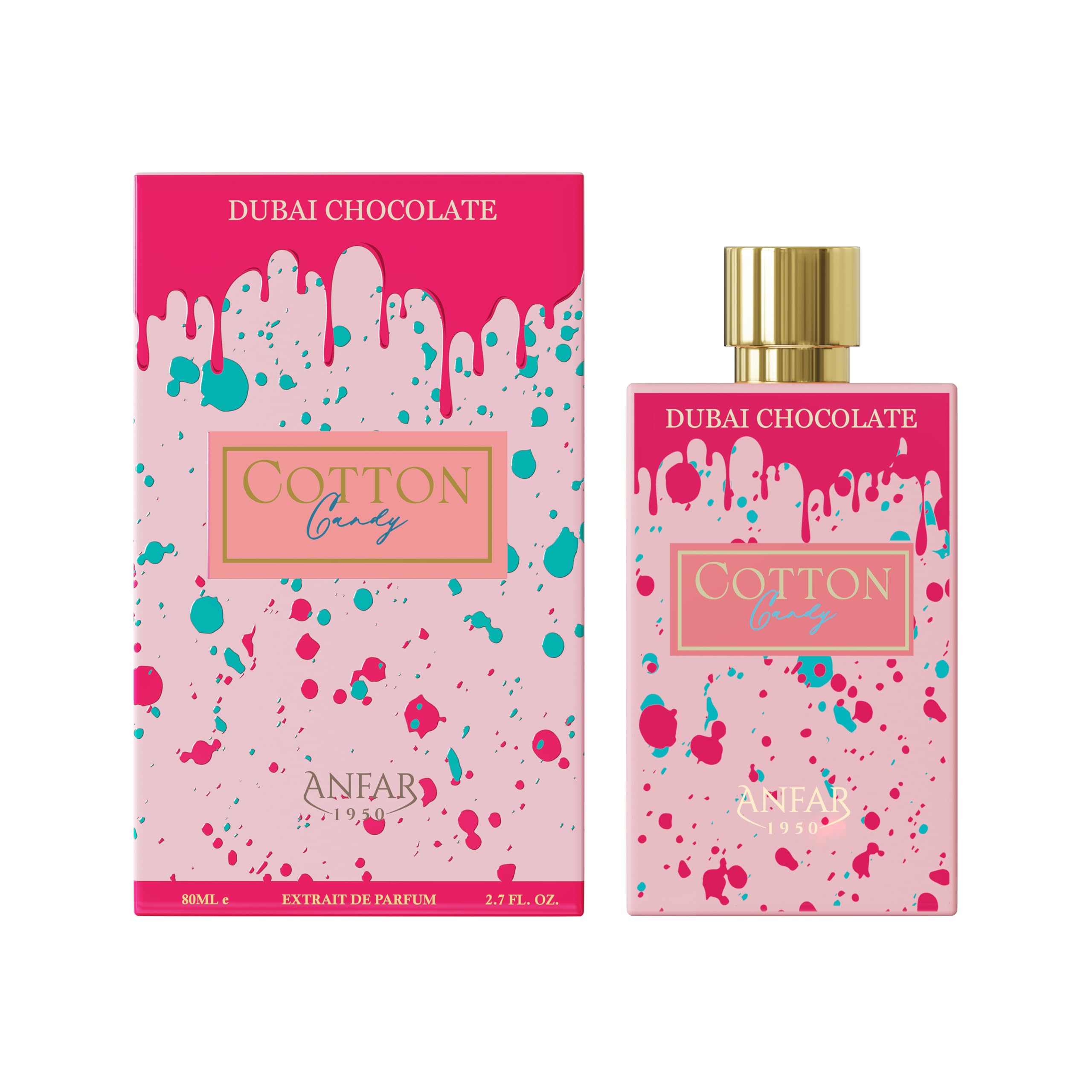 Anfar 1950 Dubai Chocolate Cotton Candy EDP 80ml – Long-Lasting Oriental Gourmand