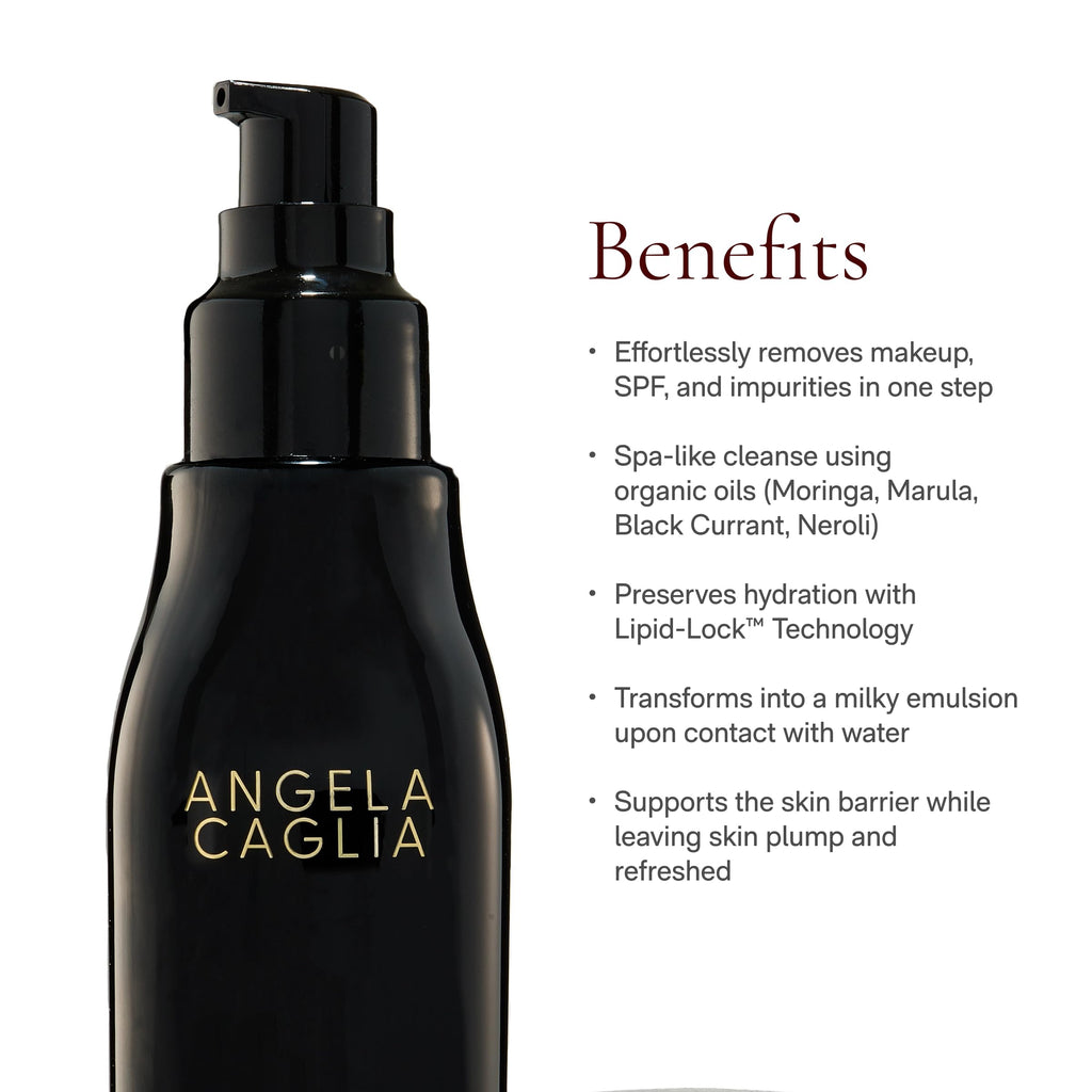 Angela Caglia Neroli Cleansing Oil – Lipid-Lock Hydration Makeup Remover & Face Cleanser